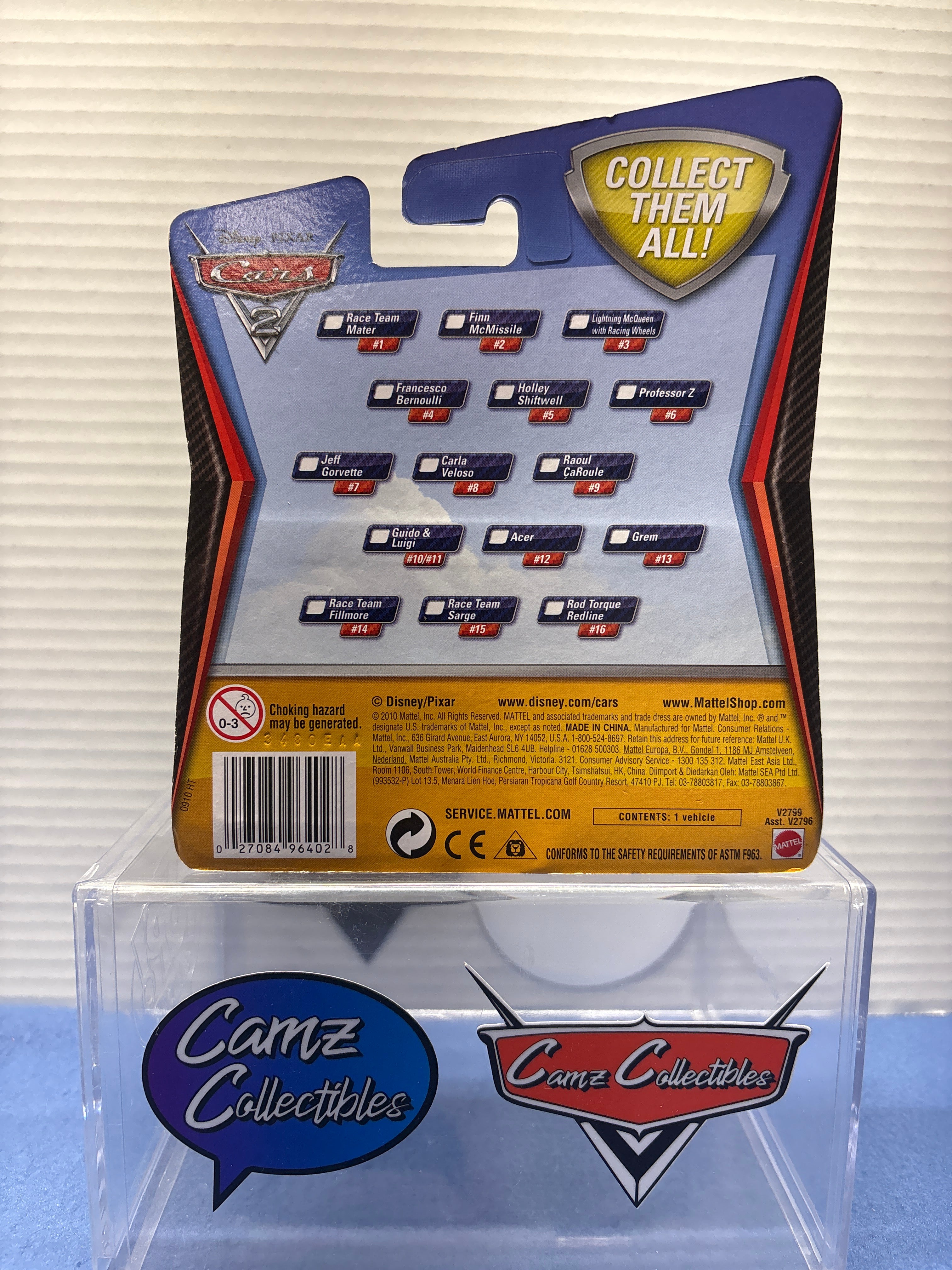 Disney Pixar Cars 2 Finn McMissile 2010