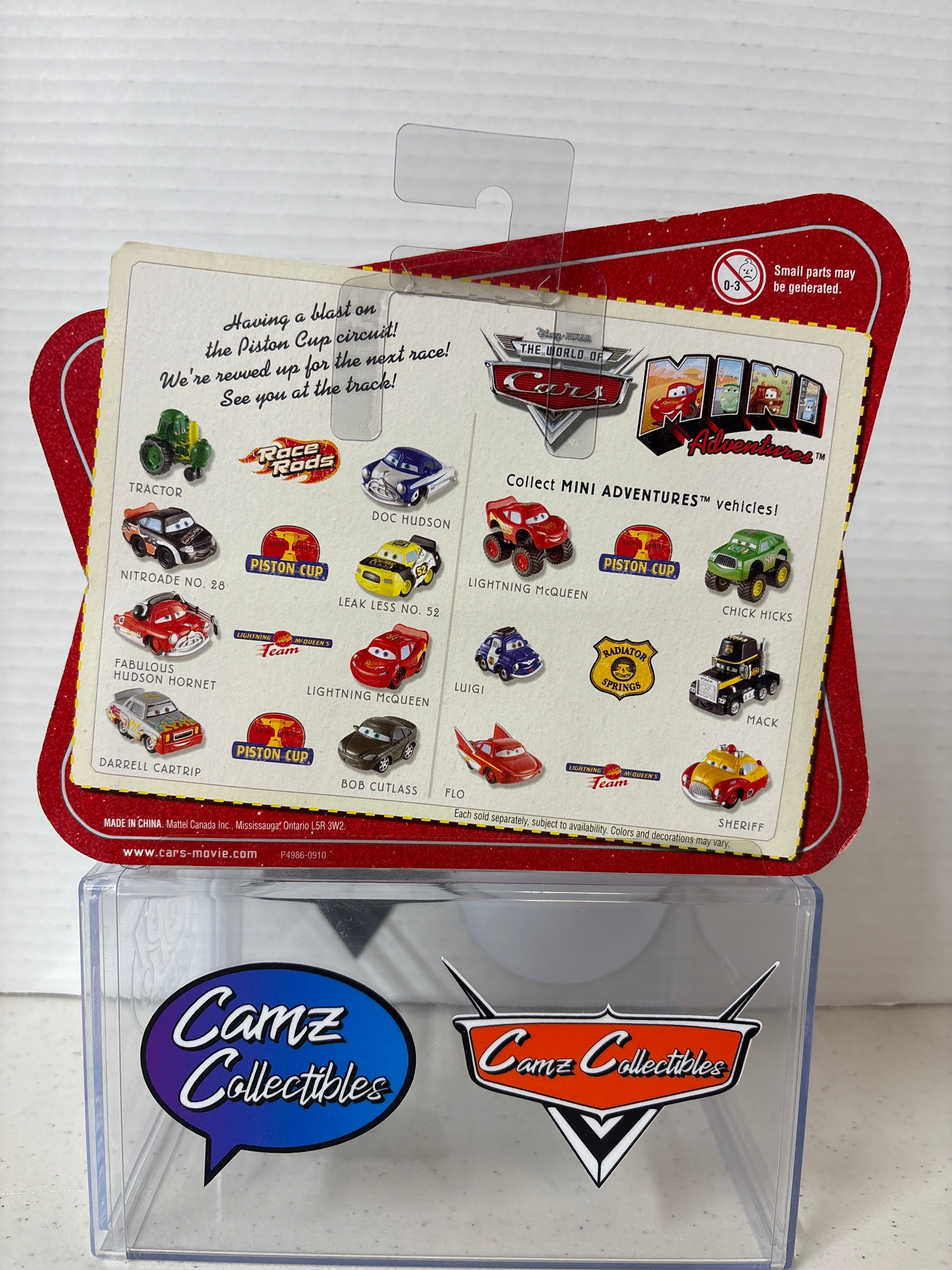 Disney Pixar Cars Mini Adventures Piston Cup Darrell Cartrip & Bob Cutlass
