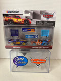 Disney Pixar Cars Nascar Danny Swervez #99 & Ryan "Inside" Laney #12 Two pack