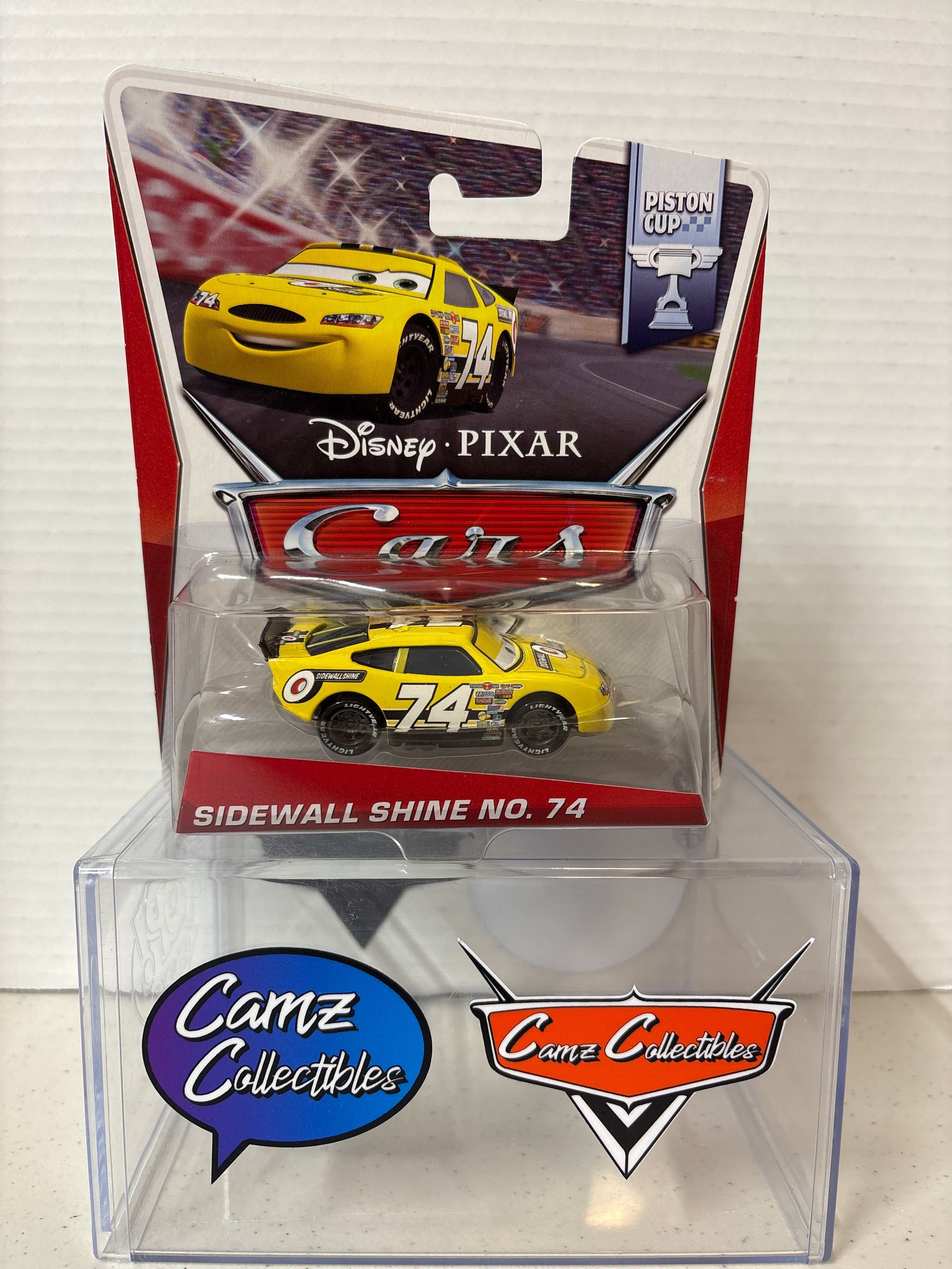 Disney Pixar Cars Sidewall Shine #74 Piston Cup series