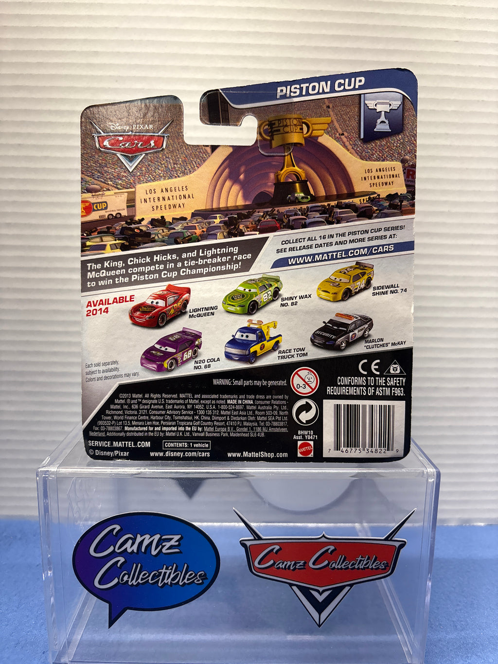 Disney Pixar Cars N2O Cola No. 68 on Piston Cup card