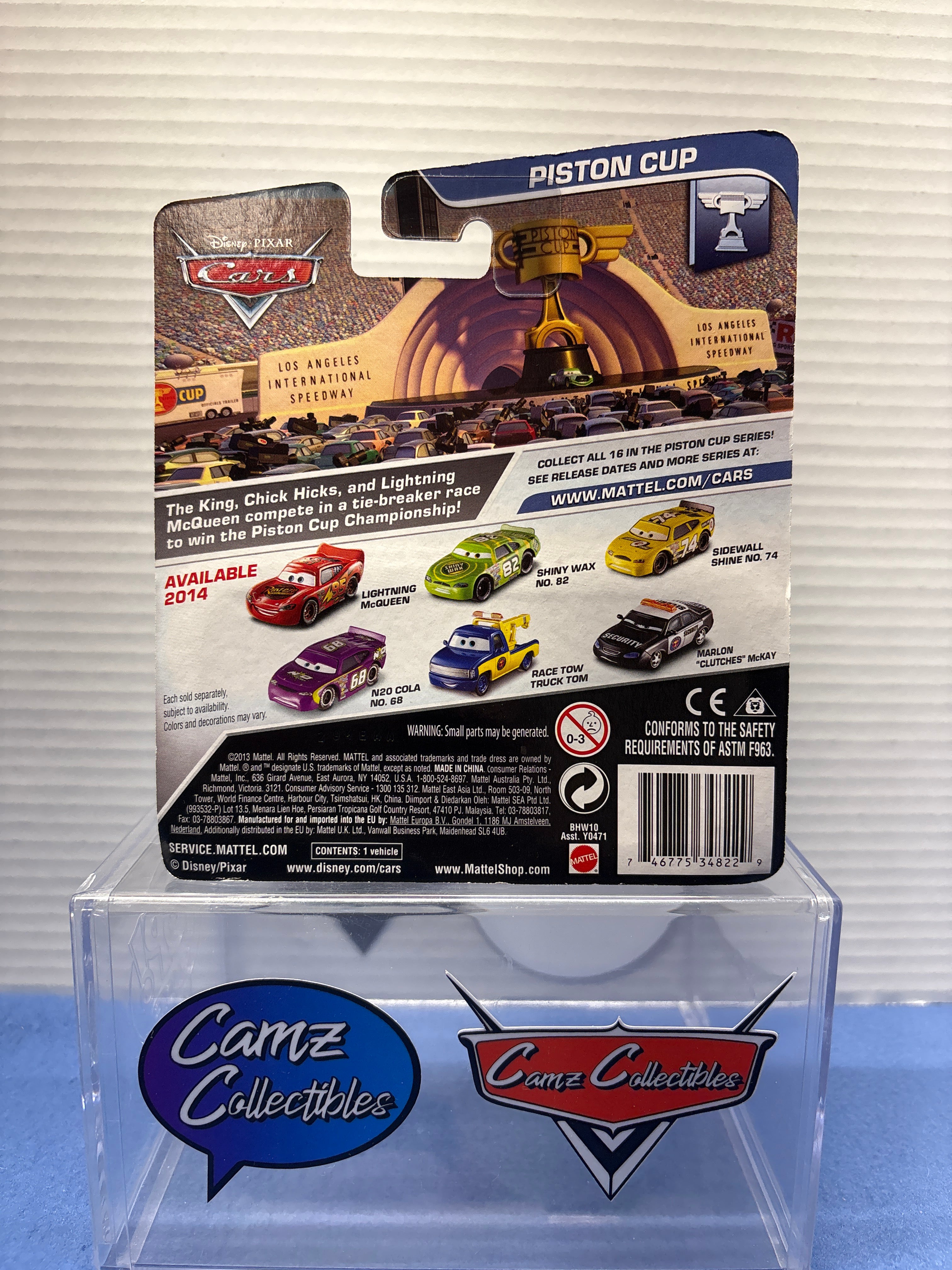 Disney Pixar Cars N2O Cola No. 68 on Piston Cup card