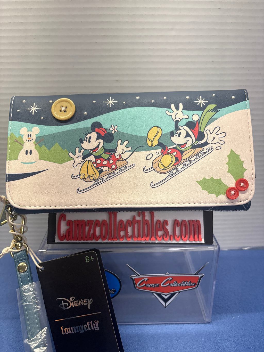 Disney Mickey & Minnie Holiday Flap Wallet Loungefly