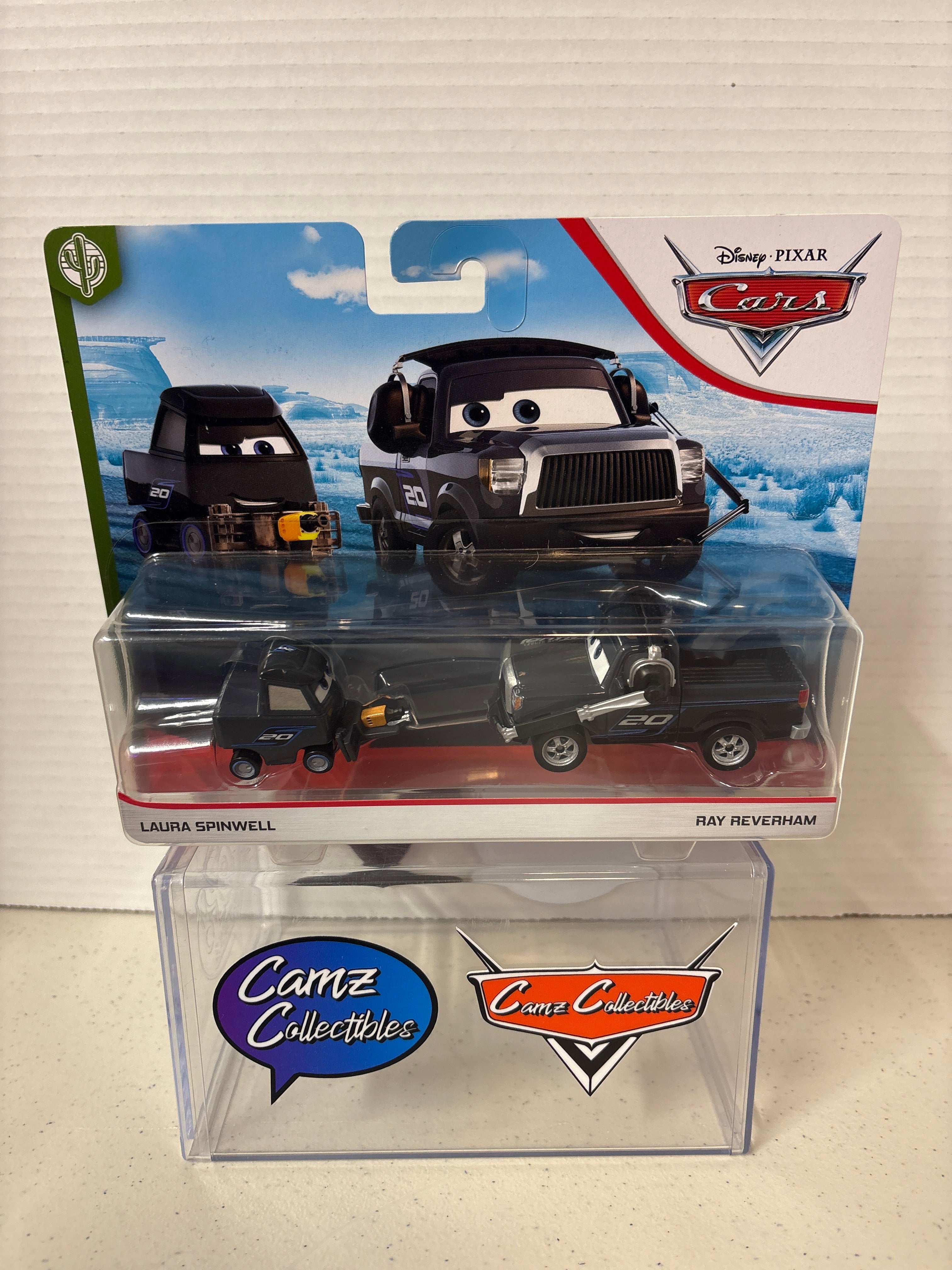 Disney Pixar Cars Copper Canyon Speedway Laura Spinwell & Ray Reverham