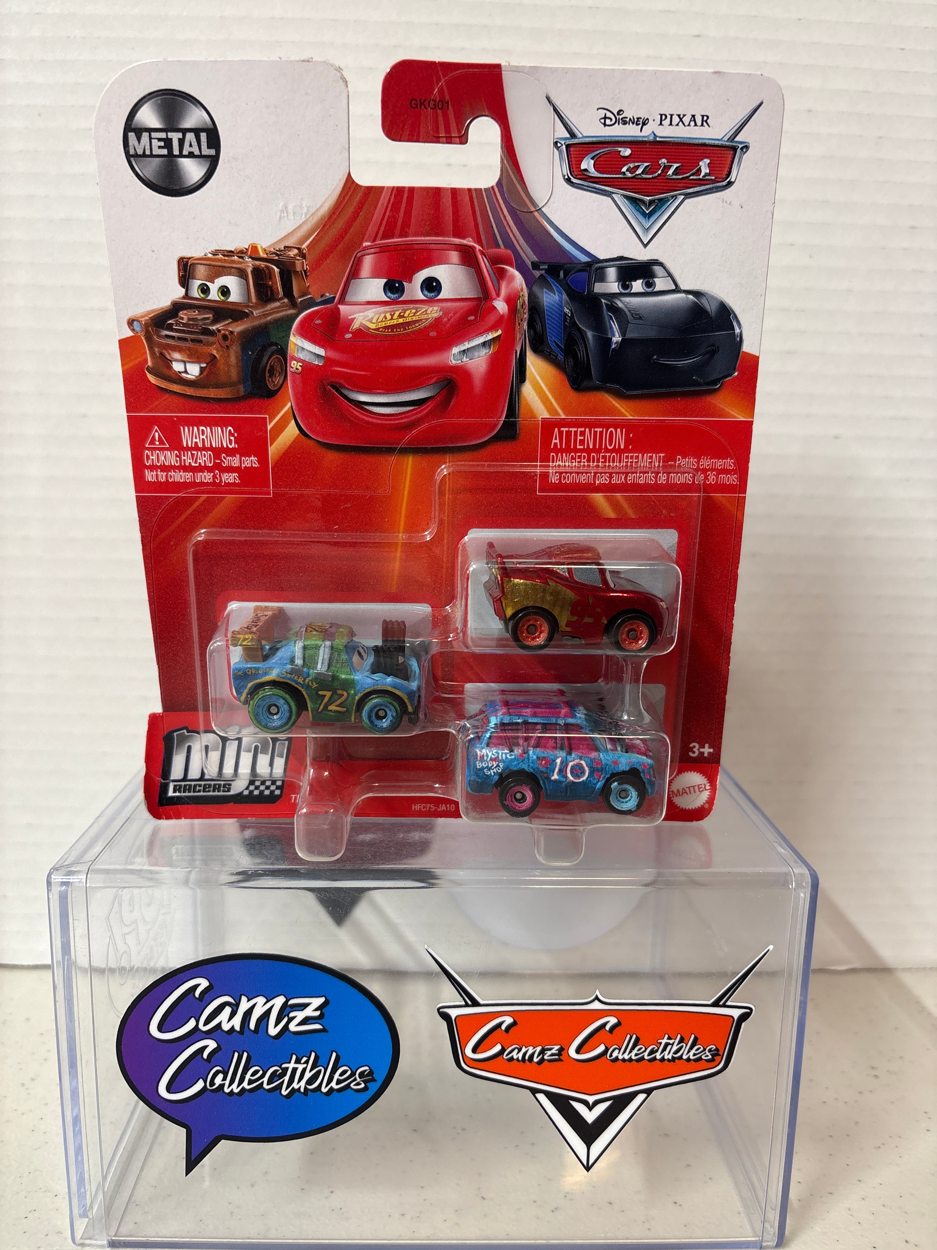 Disney Pixar Cars Mini Racers Superfly, Blindspot, Rusteze McQueen VHTF