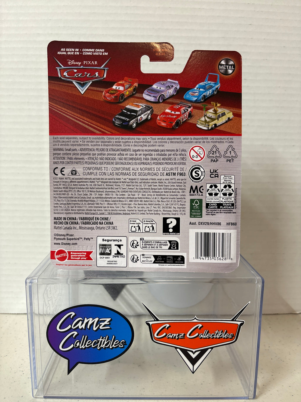 Disney Pixar Cars Dexter Hoover with Checkered Flag 2021 relrease