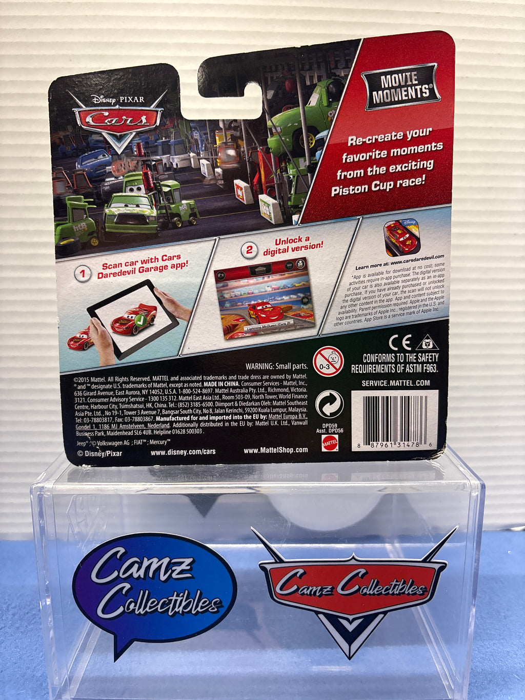 Disney Pixar Cars Movie Moments Darren Leadfoot with Pit Stop Barrier