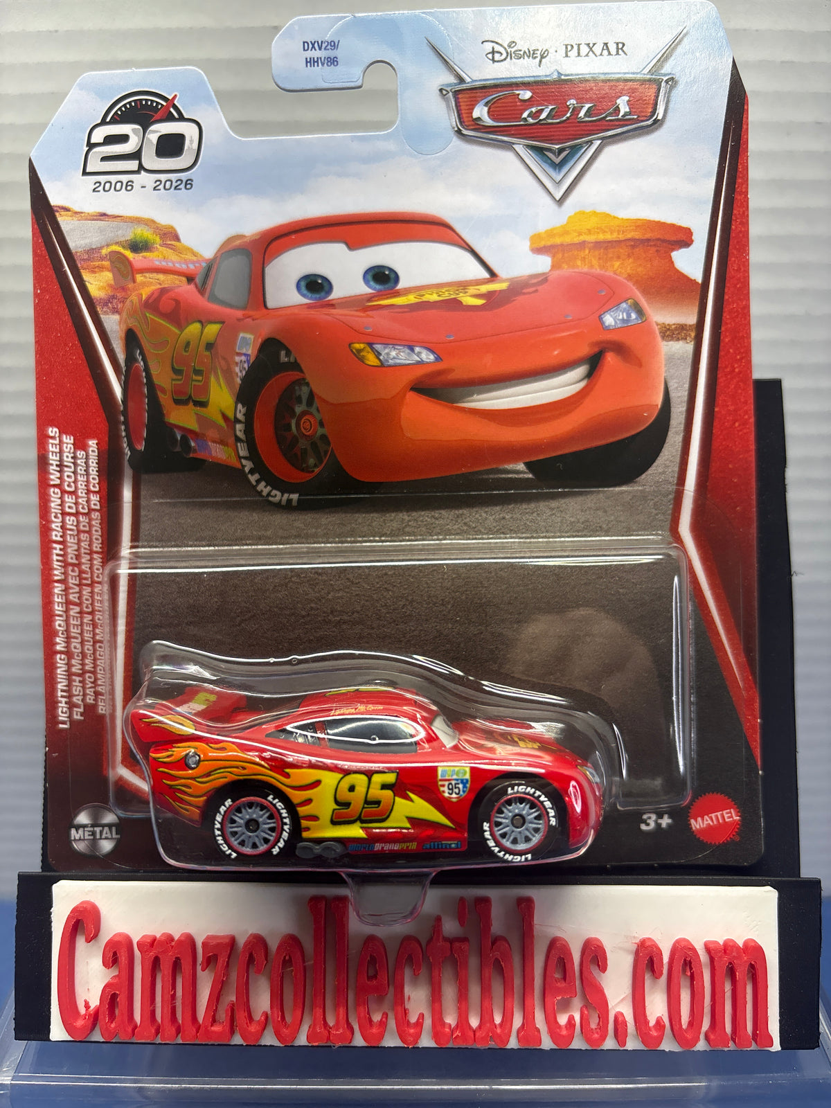 Disney Pixar Cars 20th Anniversary Lightning McQueen with Racing Wheels