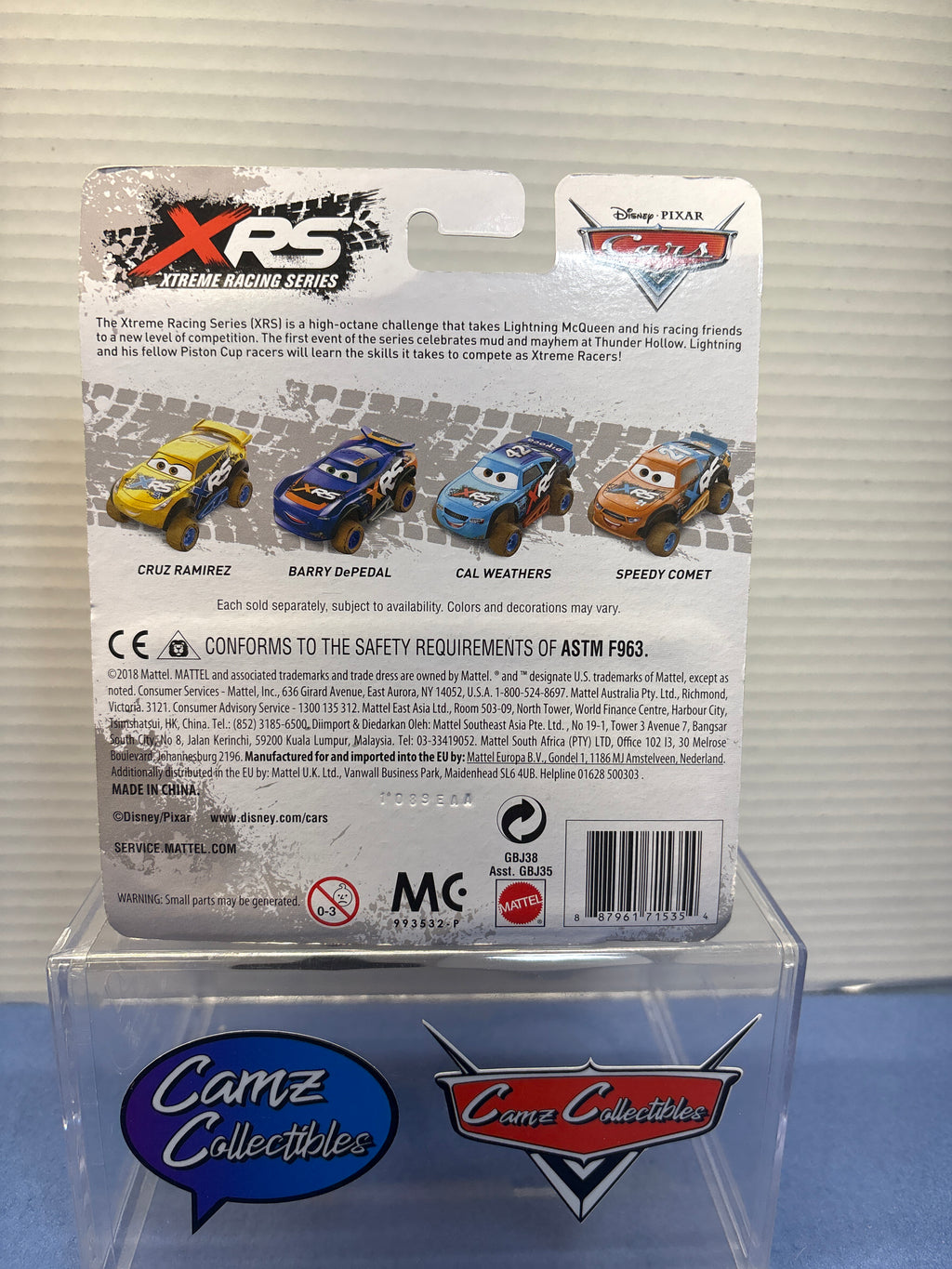 Disney Pixar Cars XRS Mud Racing Jackson Storm with real suspension