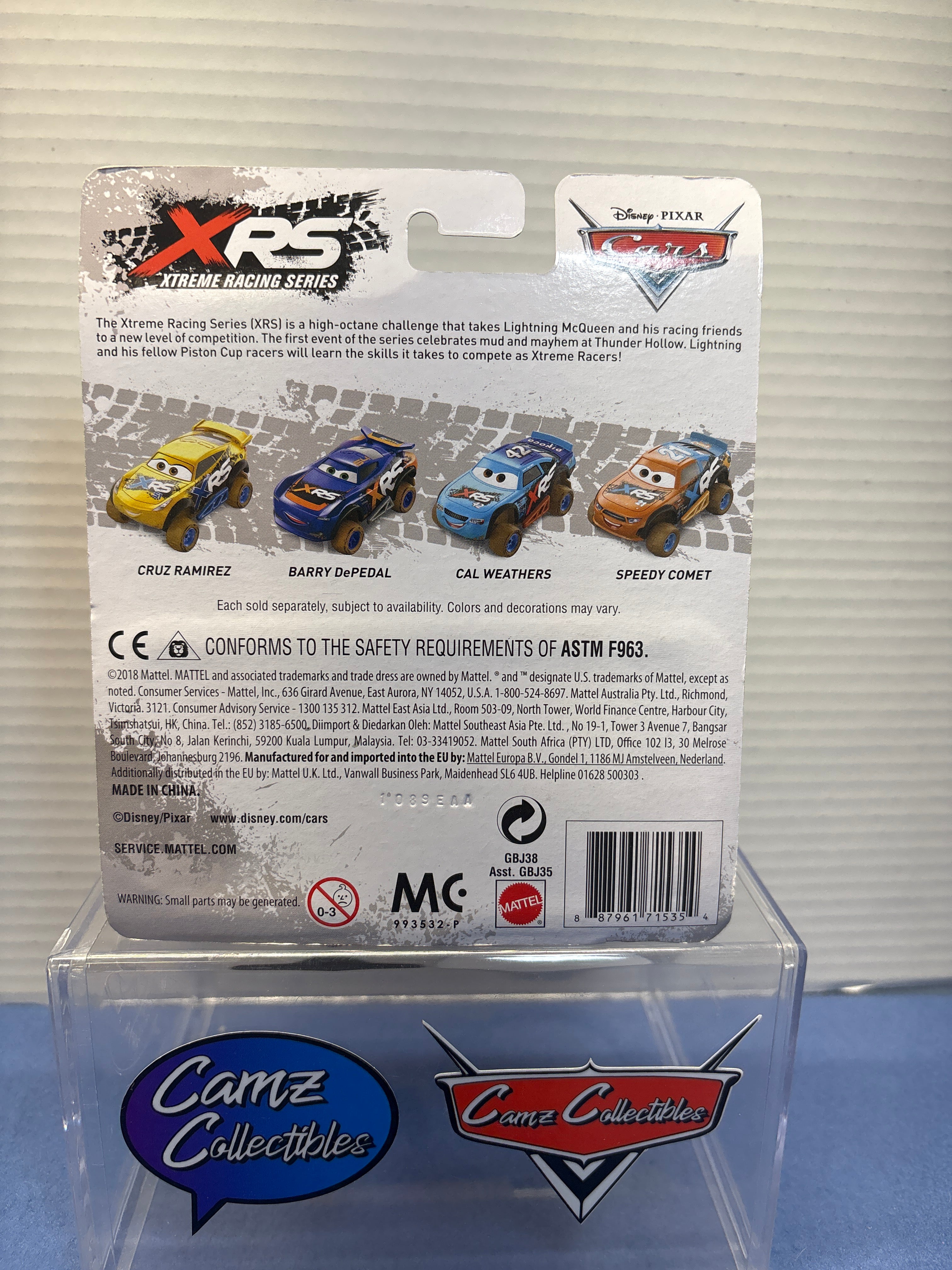 Disney Pixar Cars XRS Mud Racing Jackson Storm with real suspension