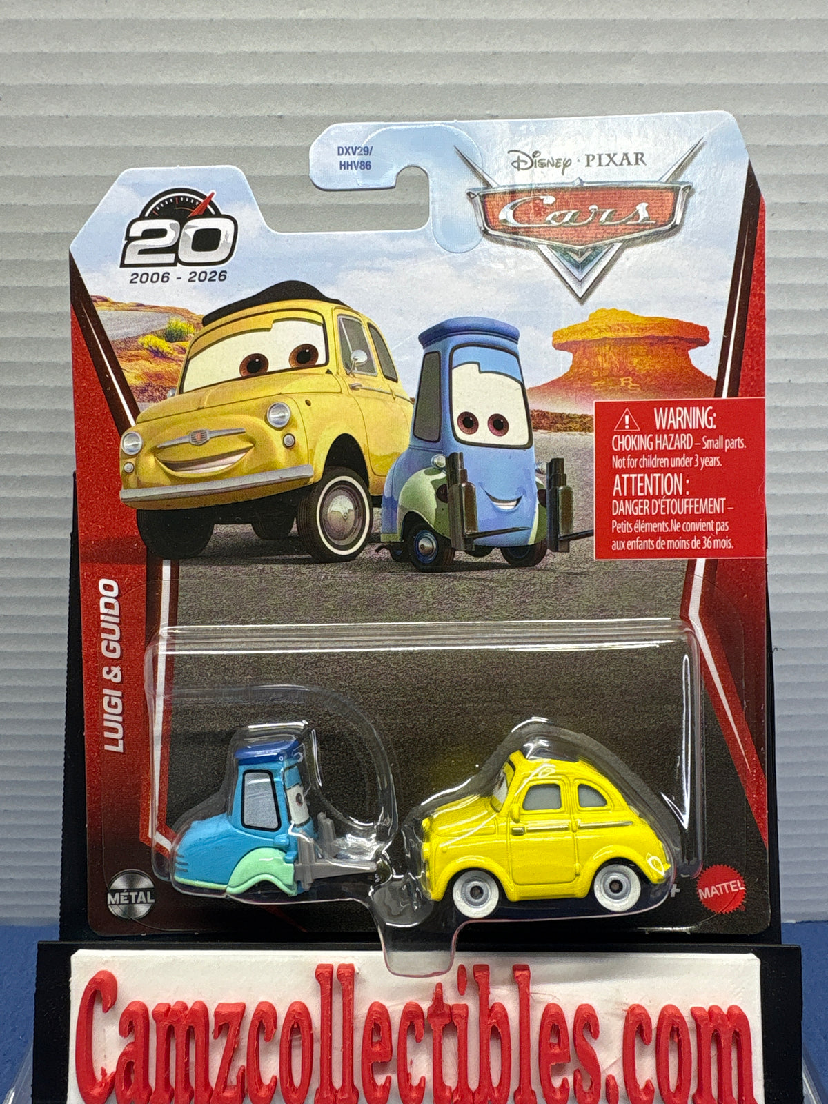 Disney Pixar Cars 20th Anniversary Luigi & Guido Case J