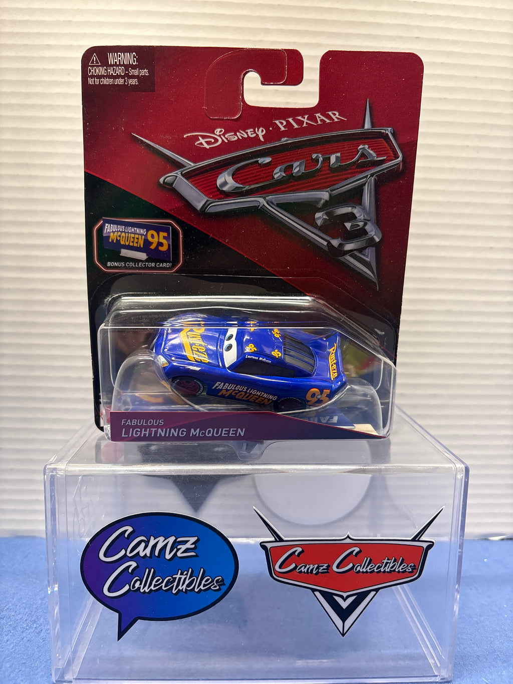 Disney Pixar Cars 3 Fabulous Lightning McQueen with Bonus Collector Card