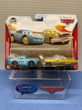 Disney Pixar Cars 20th Anniversary 2026 Bling Bling Lightning McQueen & Tex Dinoco Two Pack - case DXV99-958G
