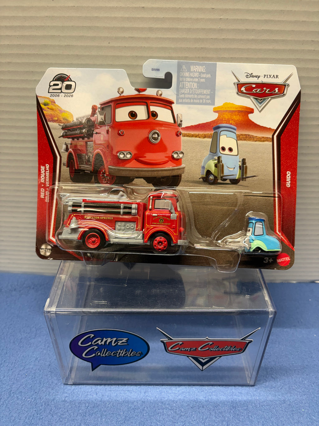 Disney Pixar Cars 20th Anniversary 2026 Red & Guido Two Pack - case DXV99-958G