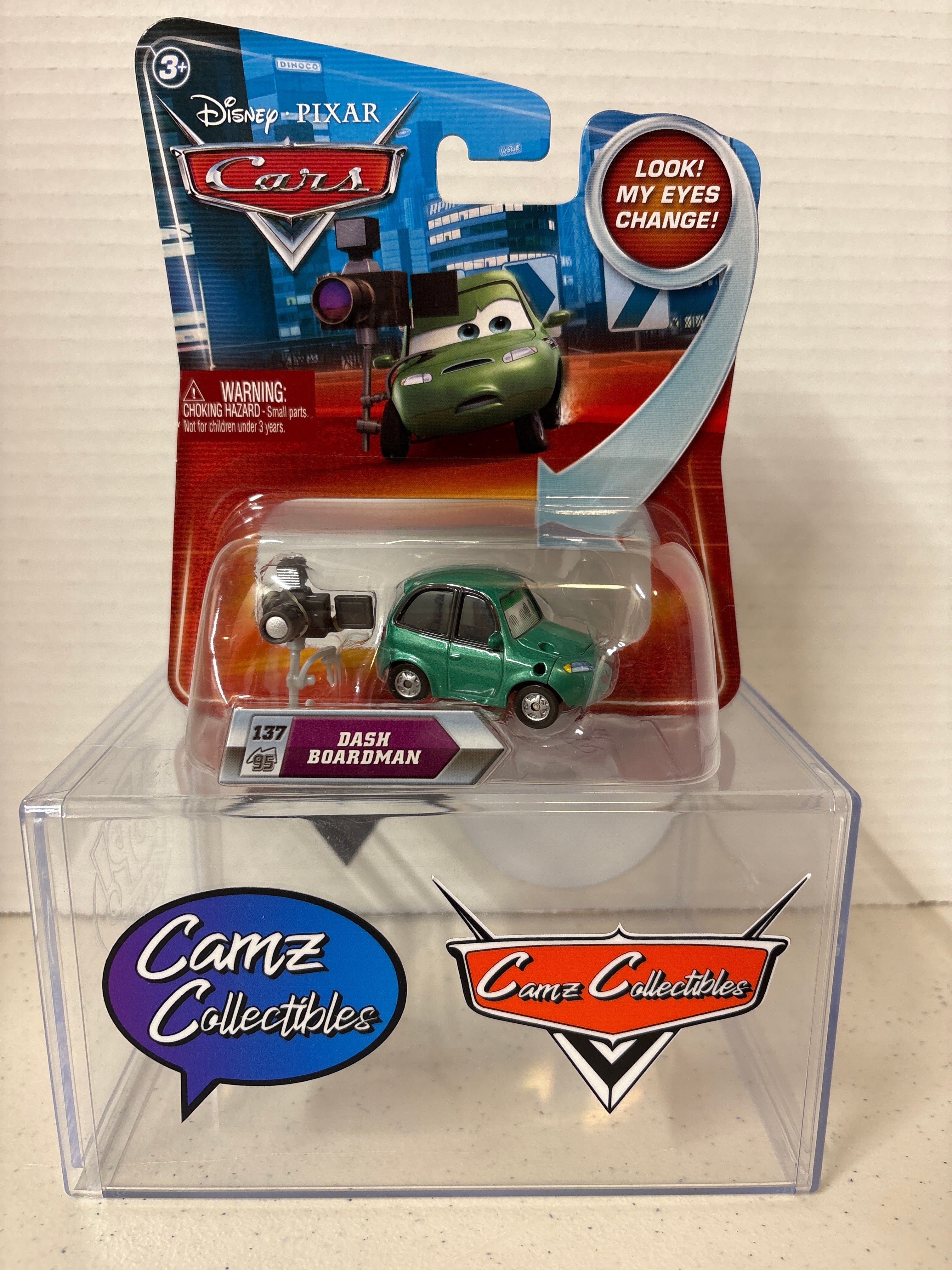 Disney Pixar Cars Lenticular Eyes Dash Boardman