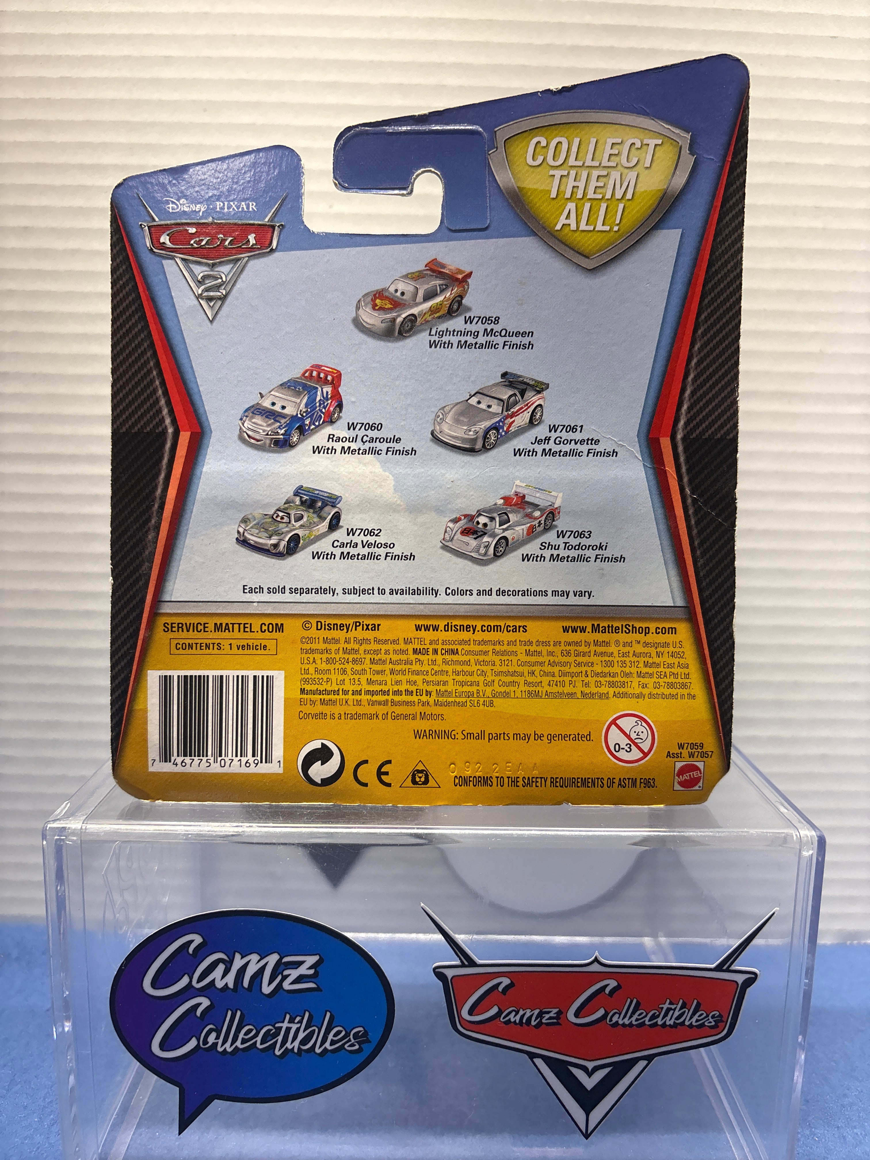 Disney Pixar Cars Silver Series Kmart Exclusive Francesco Bernoulli with Metallic Finish