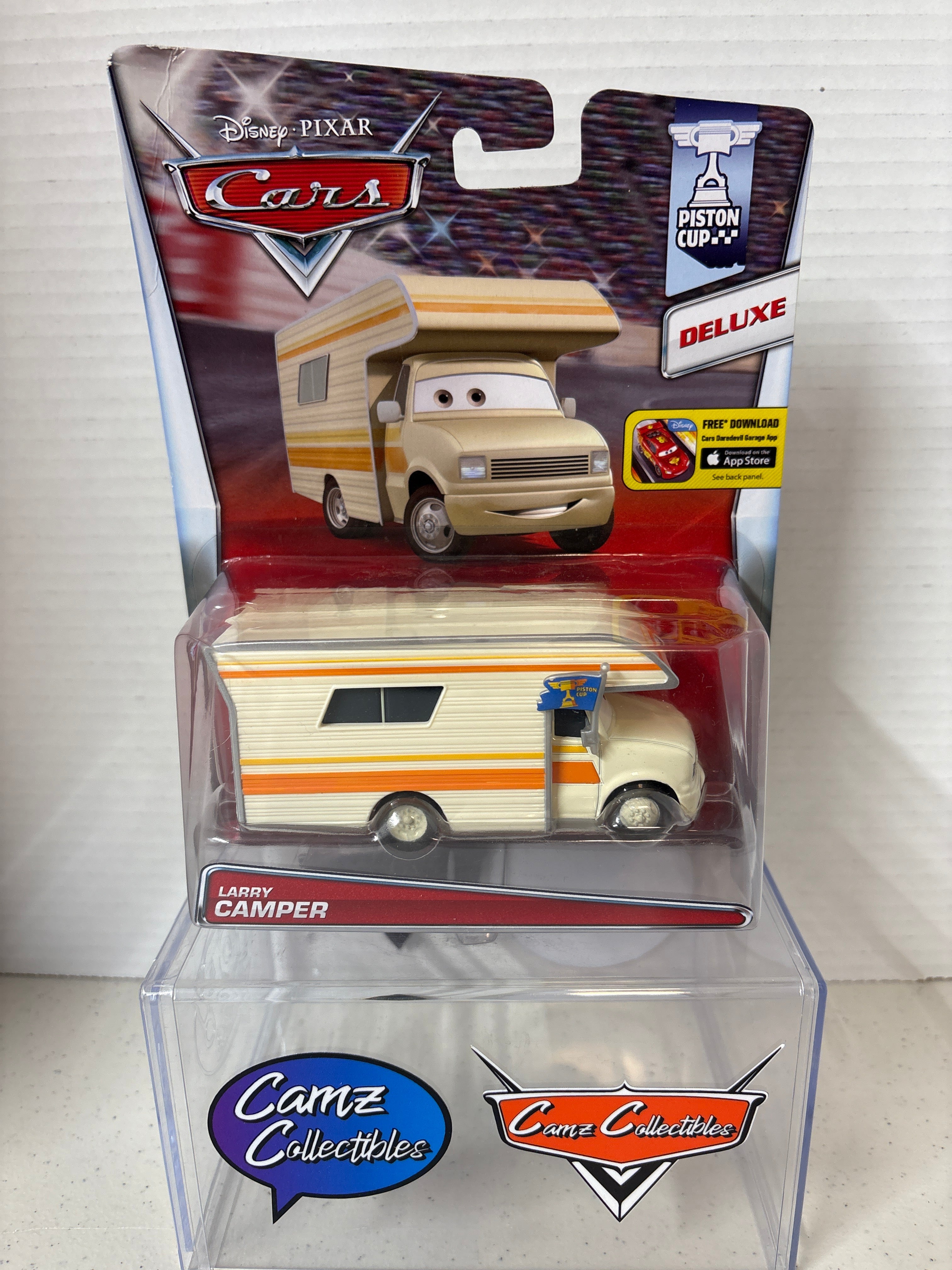 Disney Pixar Cars Piston Cup Deluxe Larry Camper