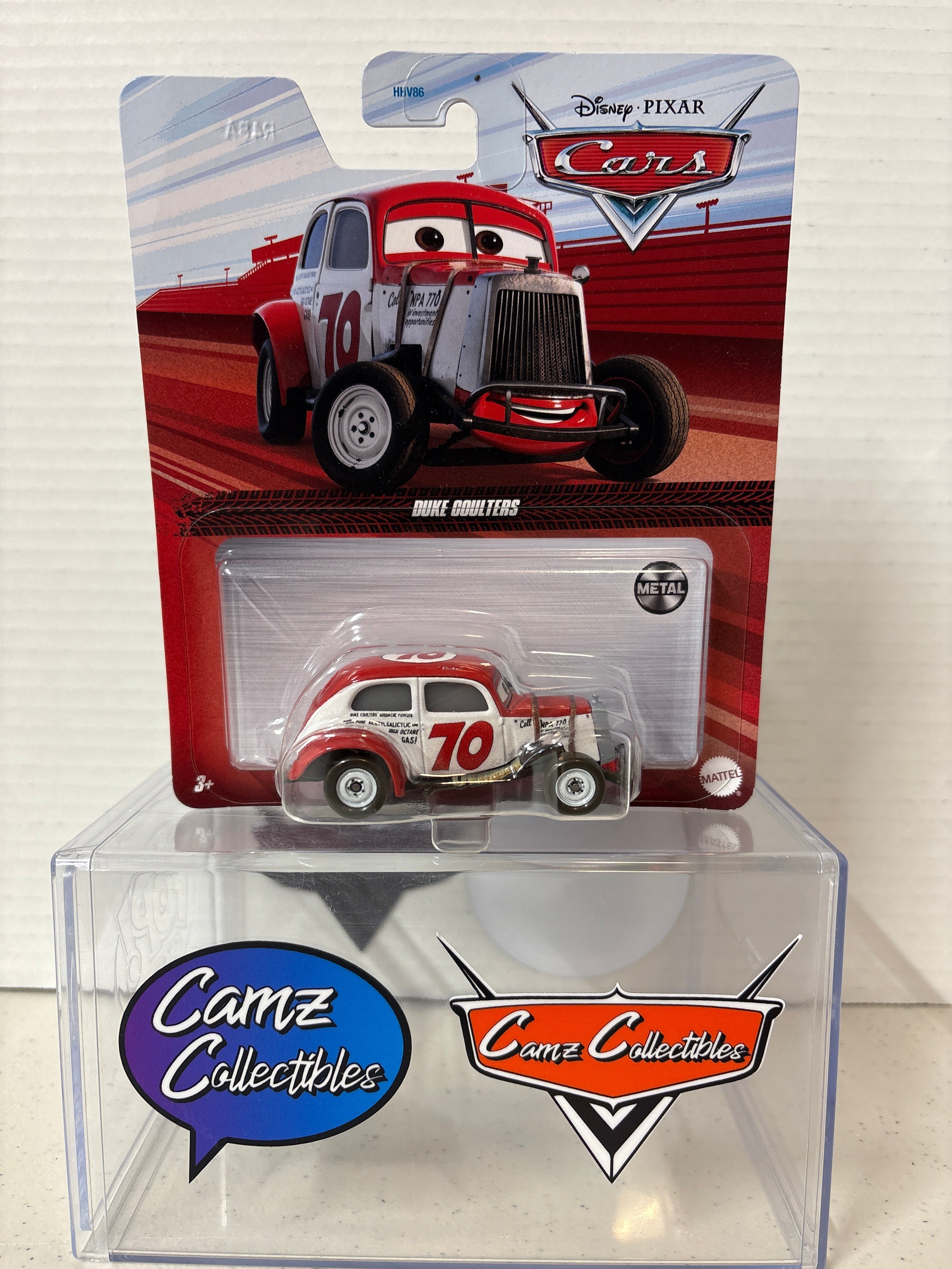 Disney Pixar Cars Duke Coulters #70  Metal Series
