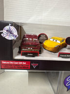 Disney Pixar Cars Disney Store Exclusive Thunder Hollow 5 Pack Relive the Crazy 8 Action Jimbo, Frances Beltlin, Chester Whipplefilter, T-Bone, Taco