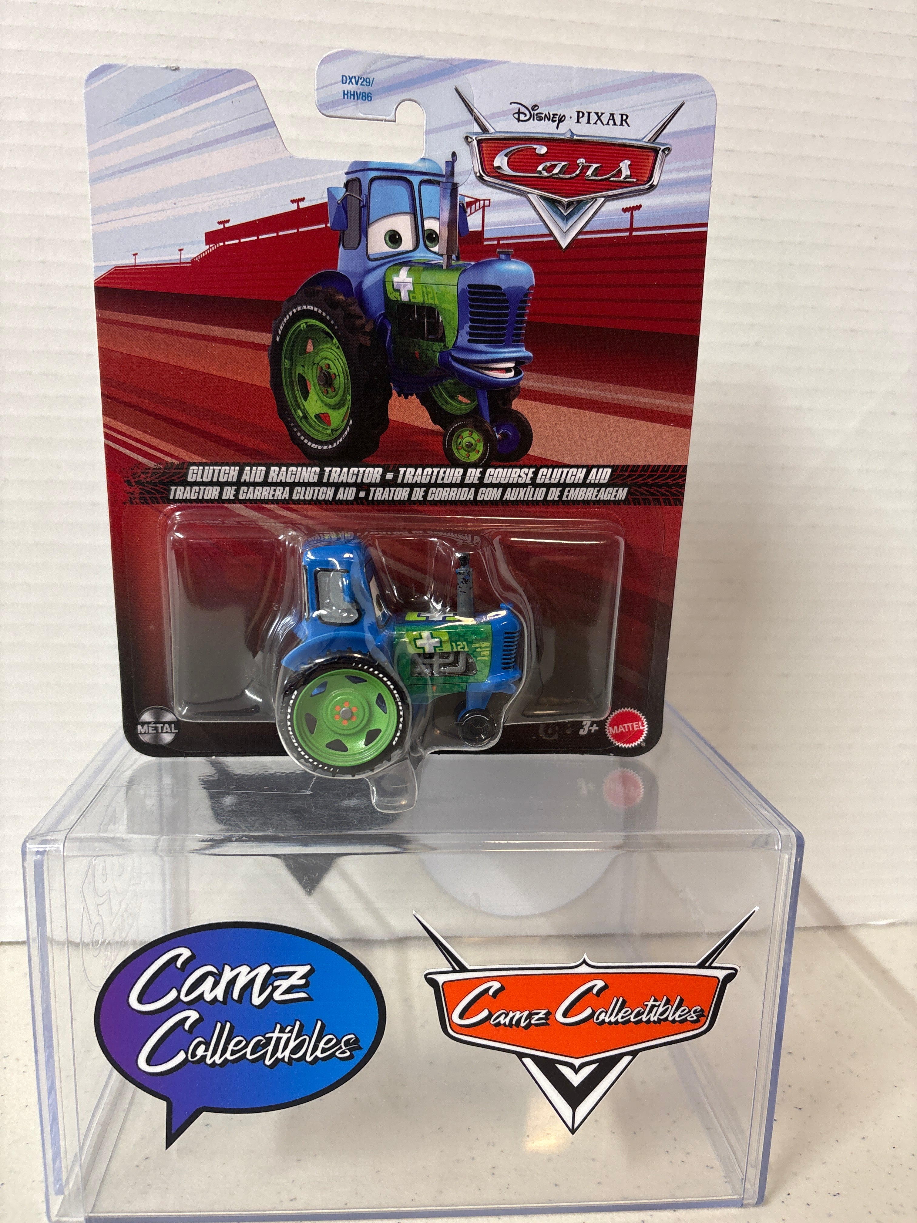 Disney Pixar Cars Clutch Aid Racing Tractor VHTF only one per case DXV29-95FF 2026 release on 2021 metal card