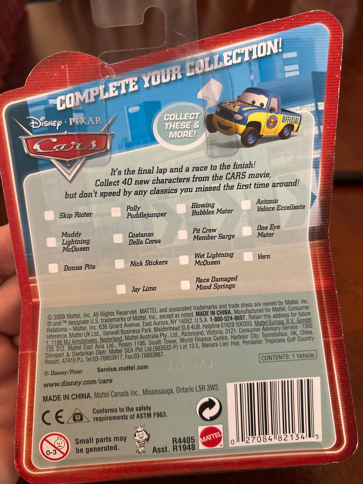 Disney Pixar Cars Final Lap Collection Wet Lightning McQueen 143