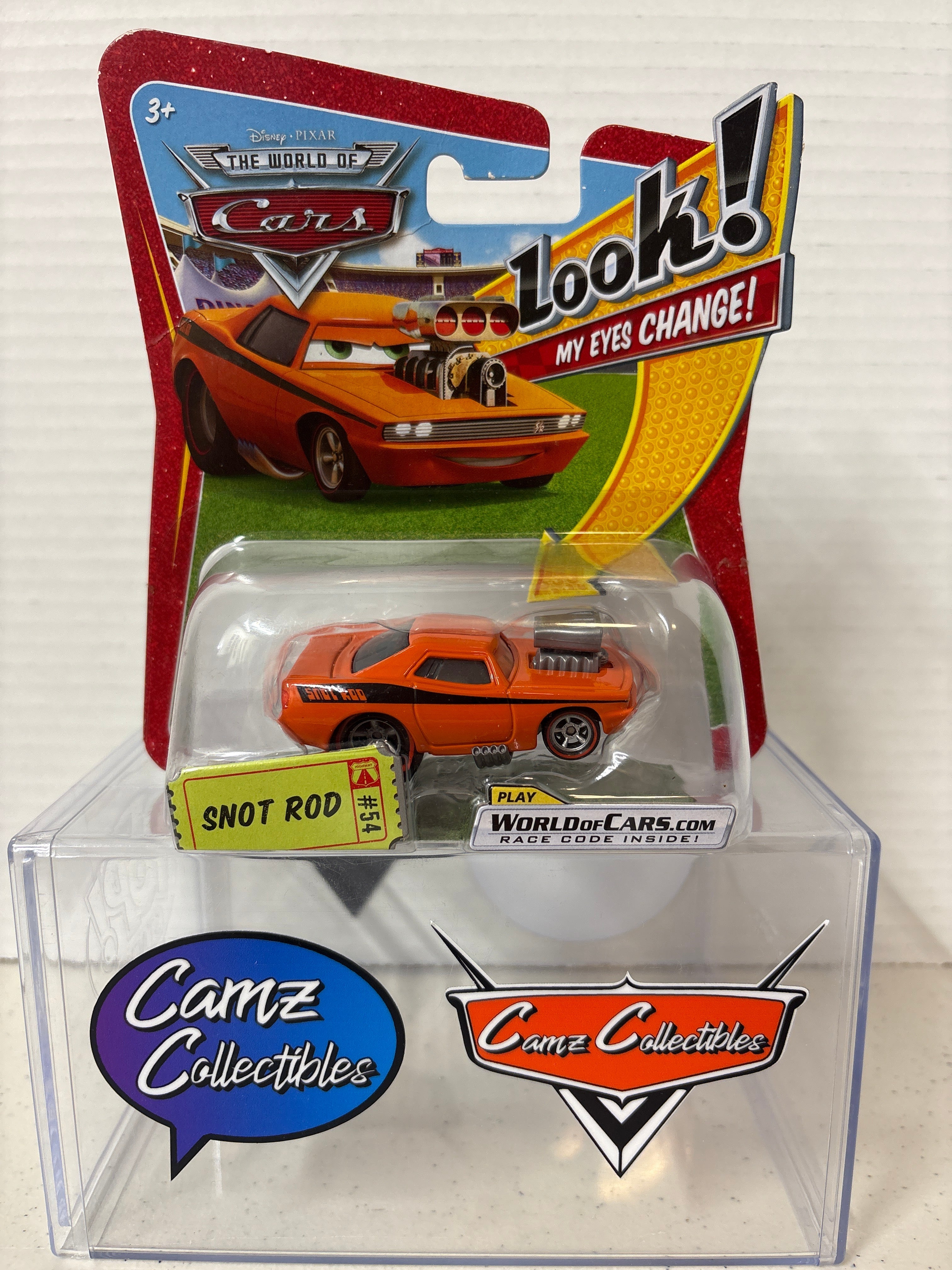 Disney Pixar Cars World of Cars Lenticular eyes Snot Rod