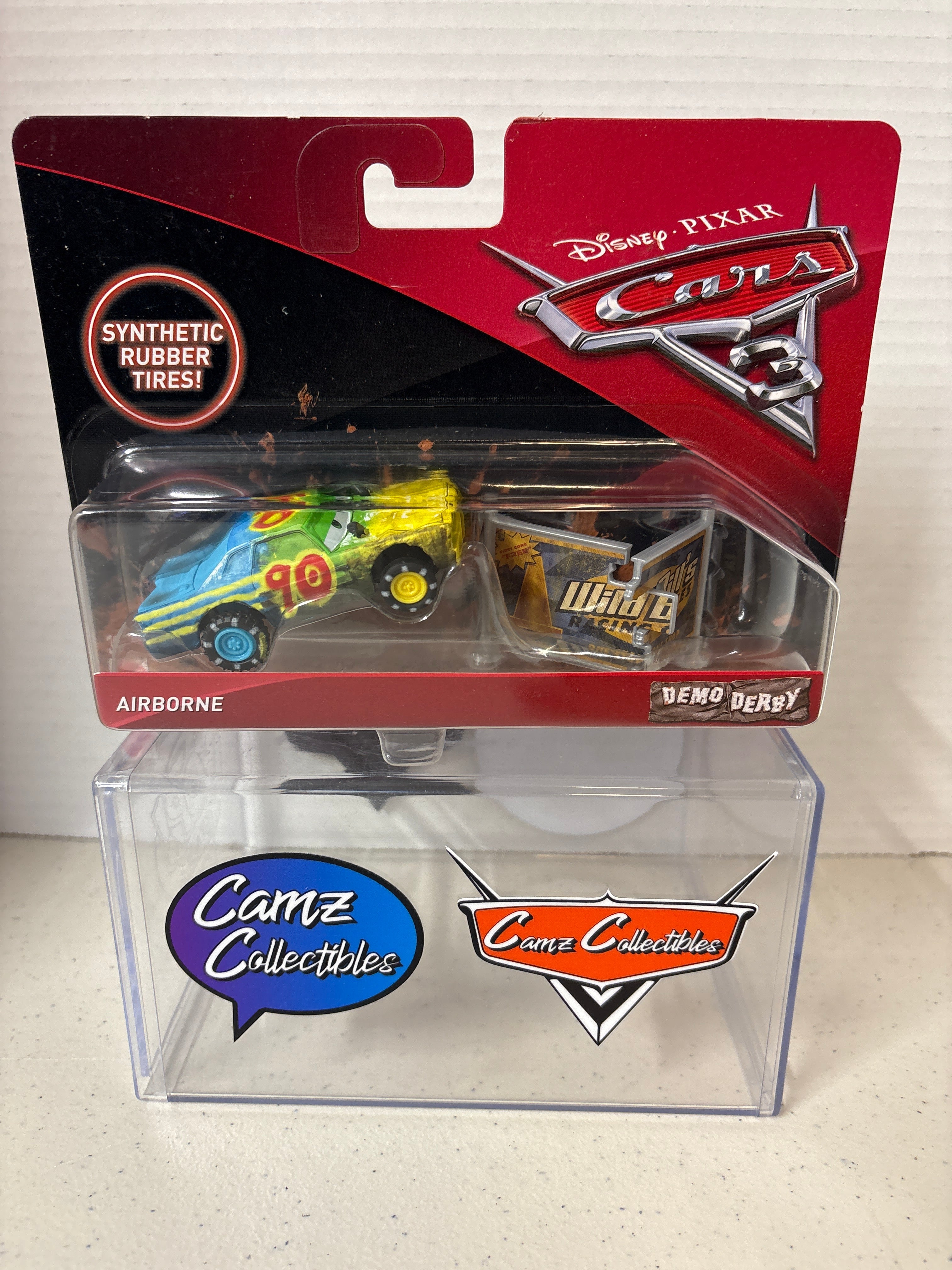 Disney Pixar Cars 3 Demo Derby Rubber Tires Airborne