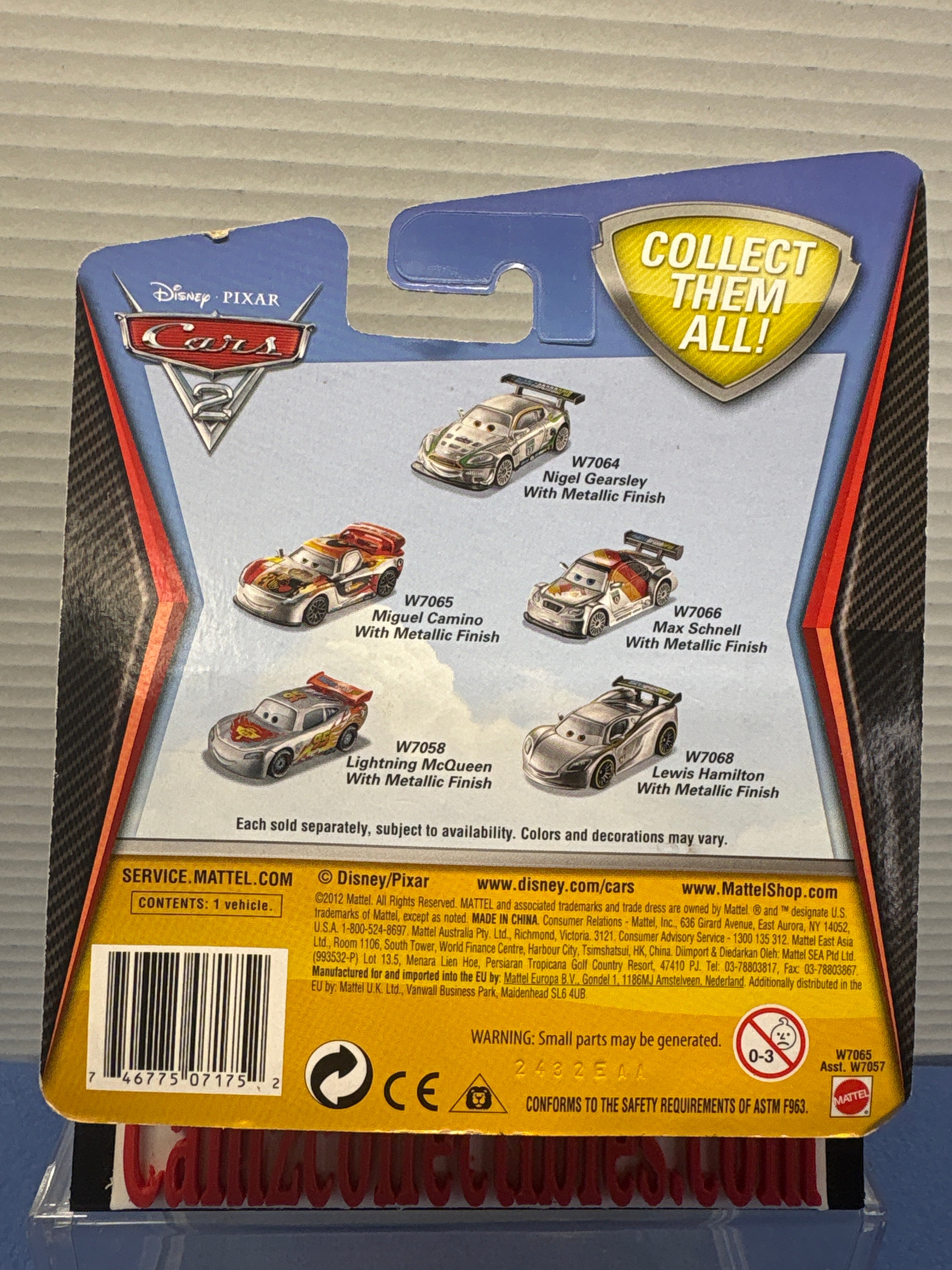 Disney Pixar Cars 2 Kmart Silver Series Miguel Camino with Metallic Finish