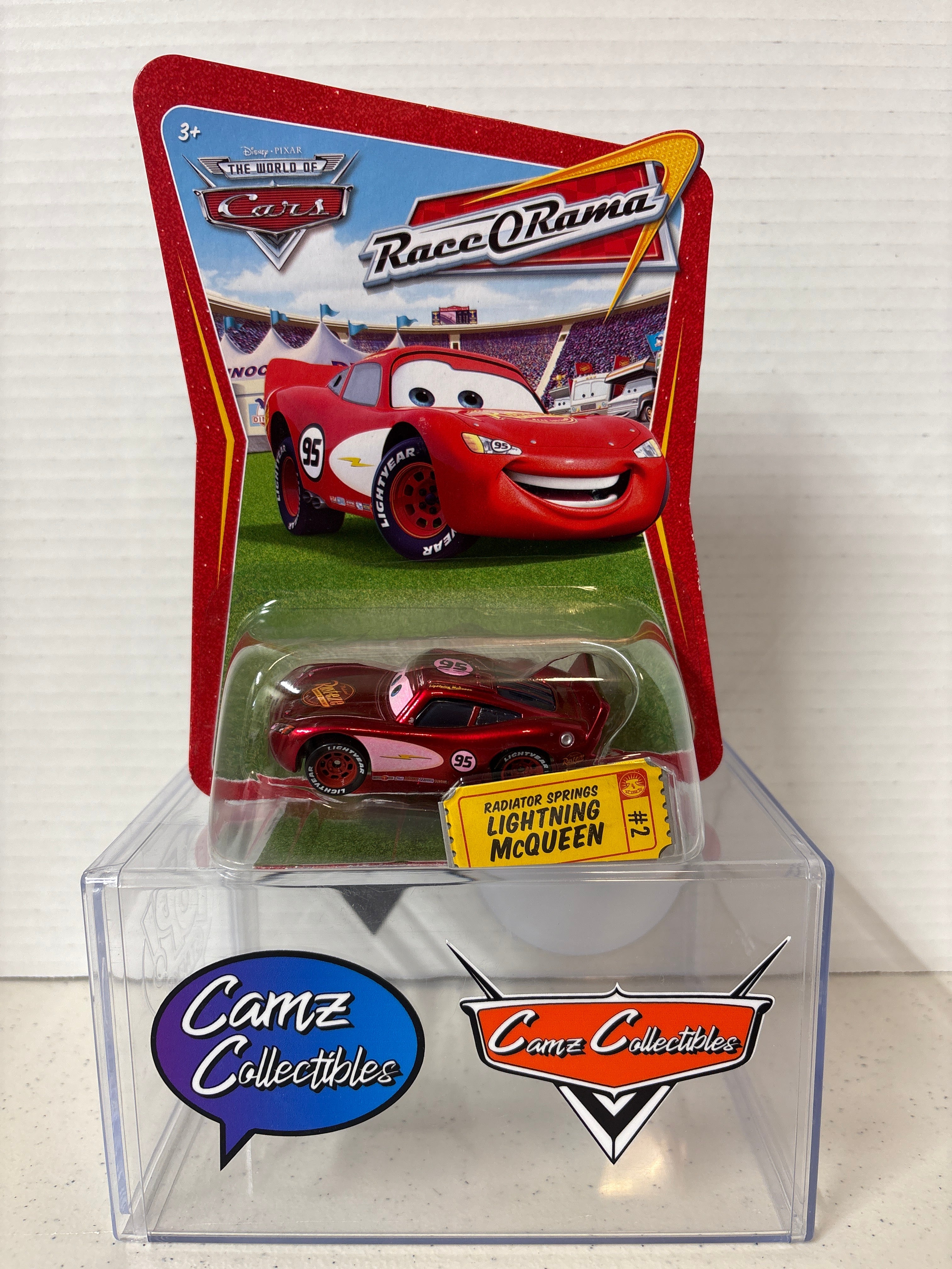 Disney Pixar World of Cars Race O Rama Radiator Springs Lightning McQueen (Pink)