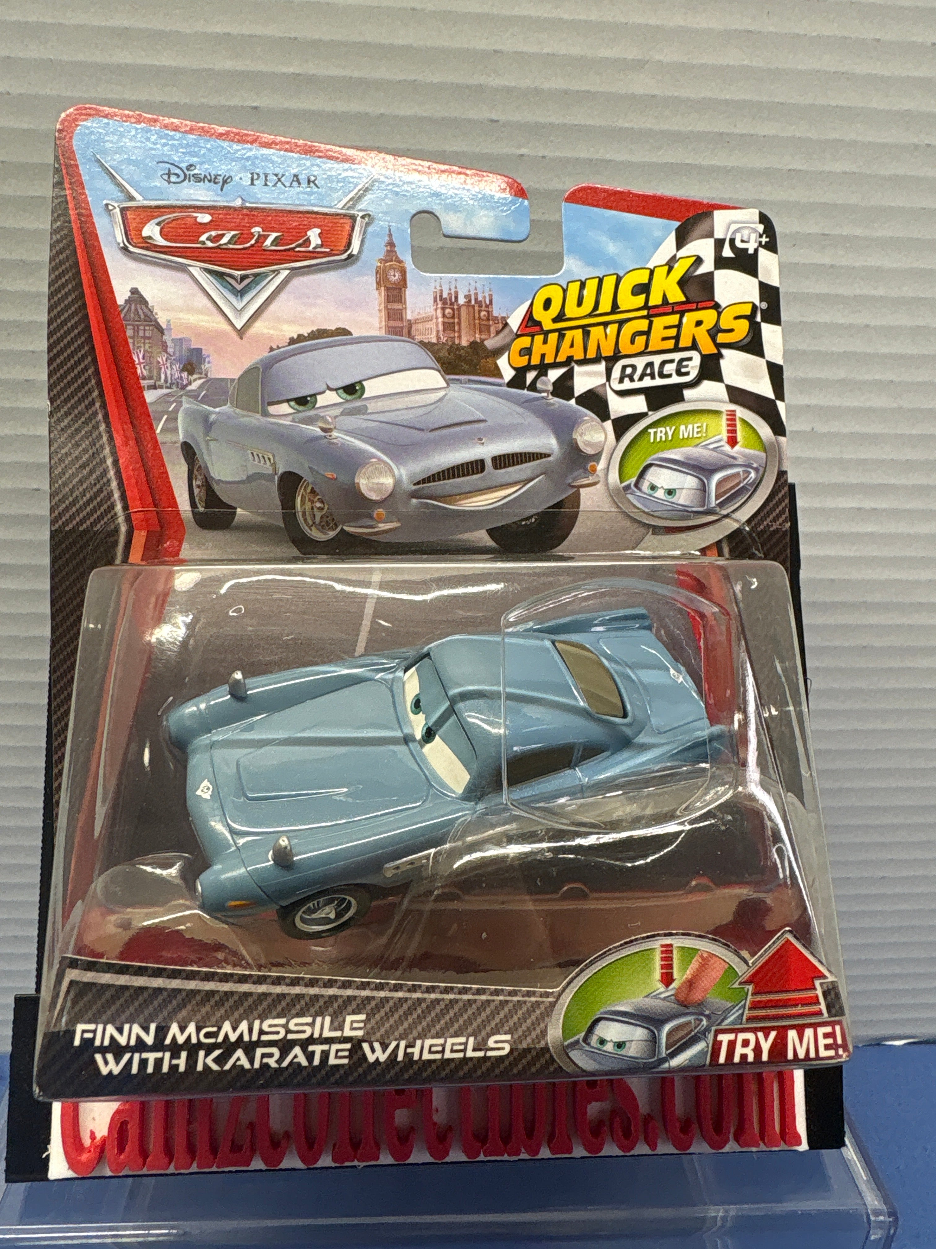 Disney Pixar Cars 2  Quick Changers Race Finn McMissile with Karate Wheels