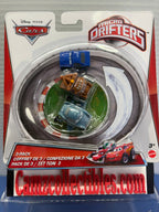 Disney Pixar Cars Micro Drifters 3 Pack Spy Mater, Rod "Torque" Redline, Hydrofoil Finn McMissile