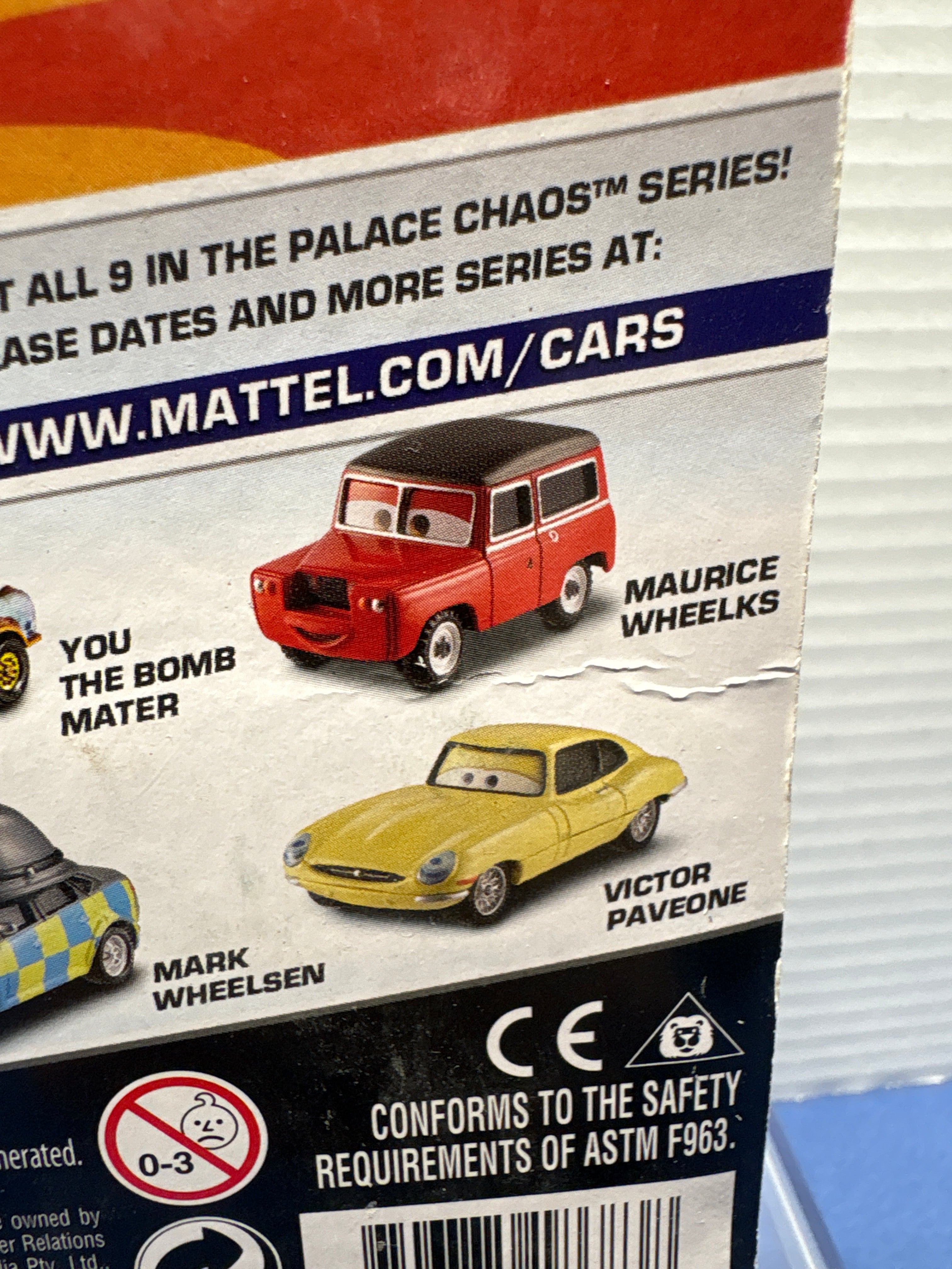 Disney Pixar Cars Mark Wheelson Palace Chaos