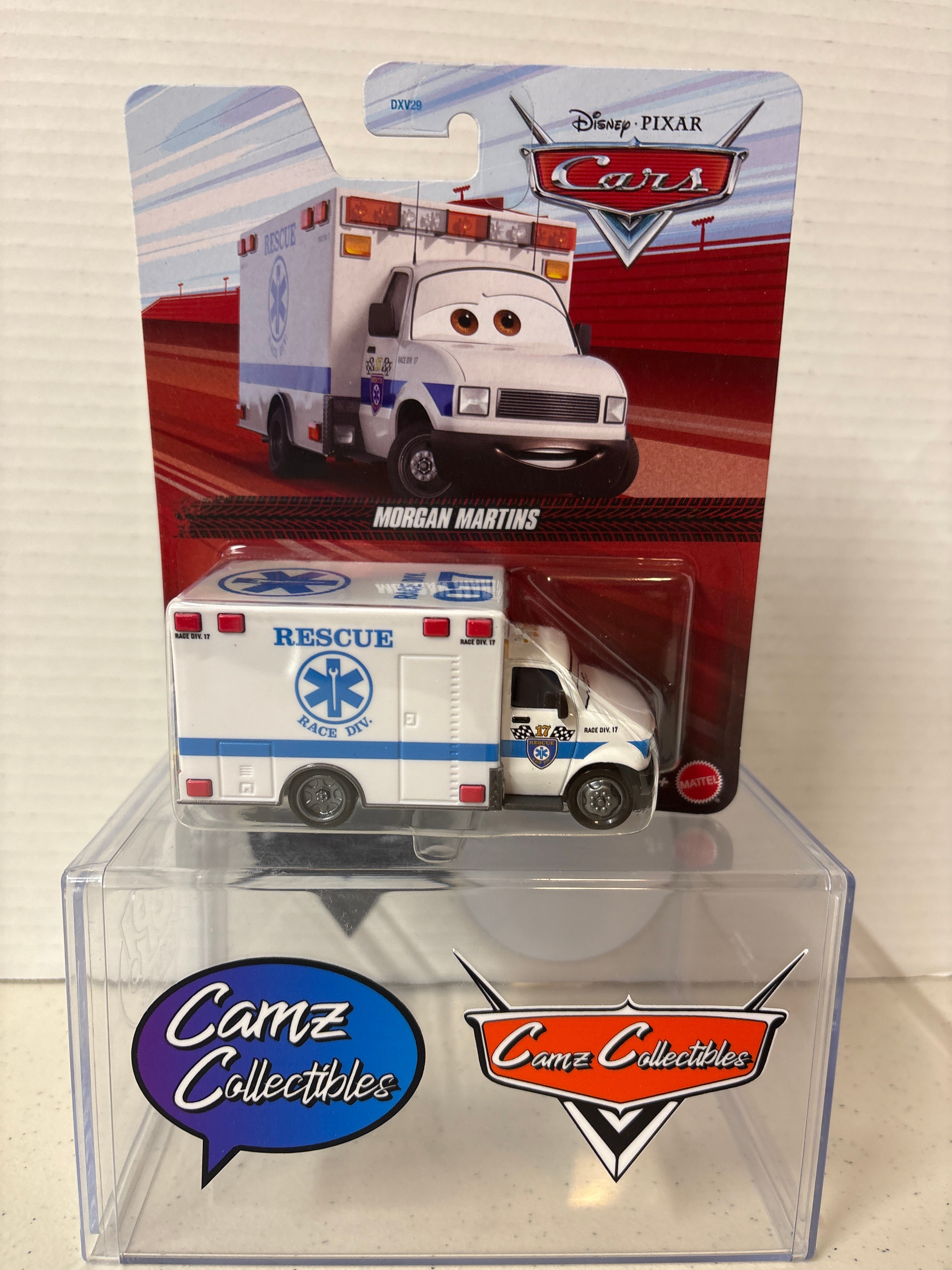 Disney Pixar Cars Morgan Martins 2026 release on 2021 metal card HTF one per 95FE case