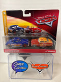 Disney Pixar Cars 2-pack Doc's Racing Days Dirt Track Fabulous Hudson Hornet & Jet Robinson