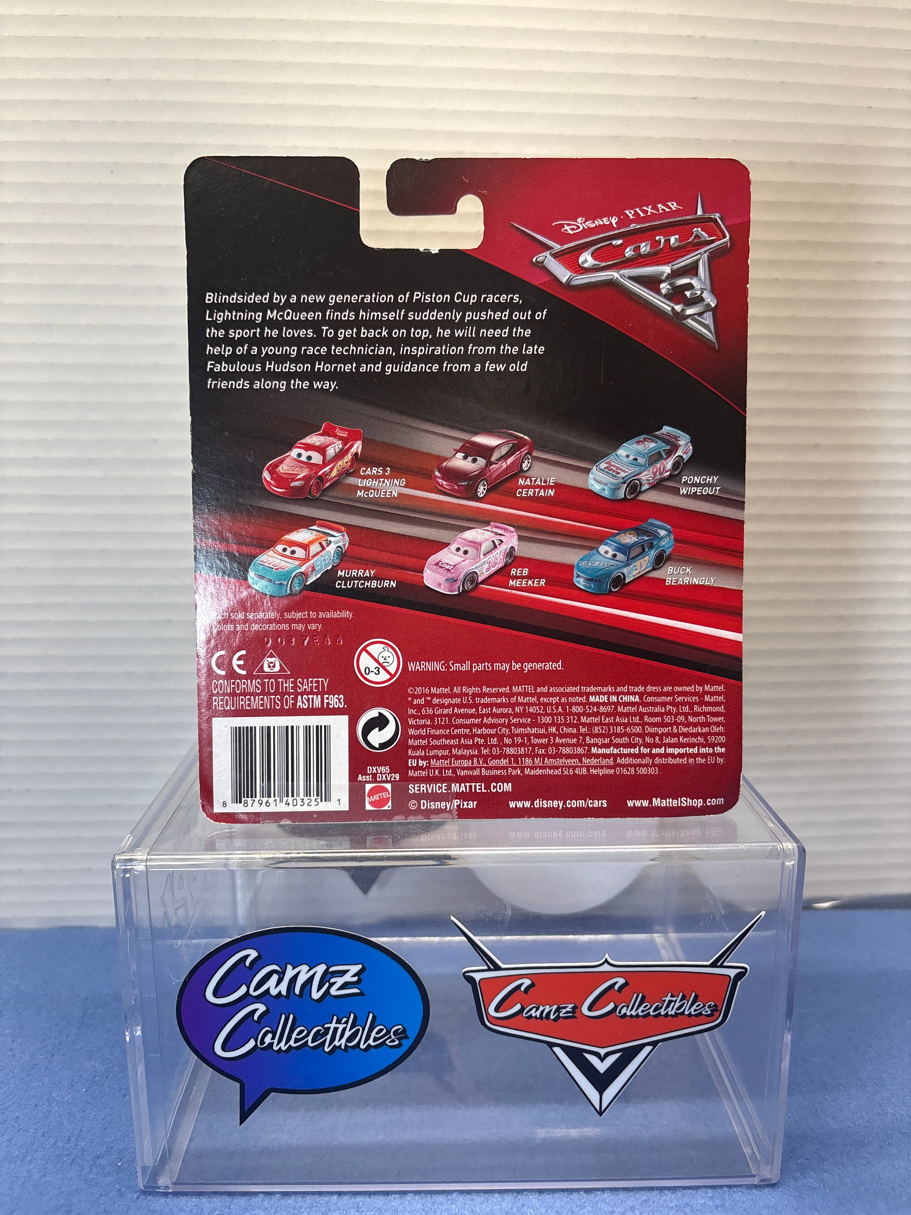 Disney Pixar Cars 3 Todd - blister off card and taped