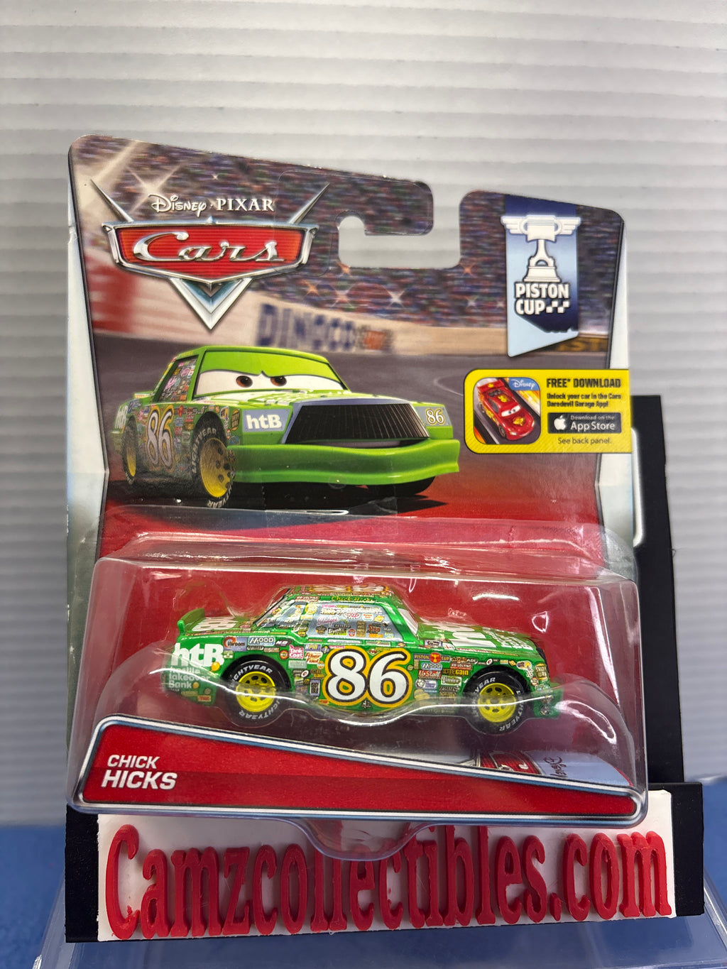 Disney Pixar Cars Chick Hicks Piston Cup card