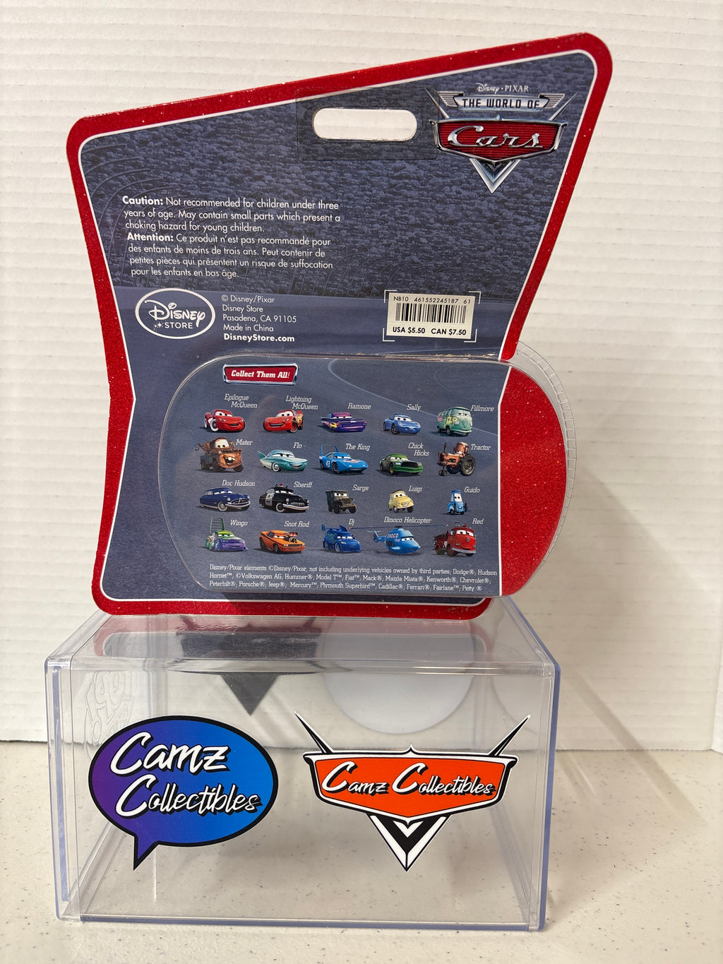 Disney Pixar Cars World of Cars Disney Store Pinstripe McQueen