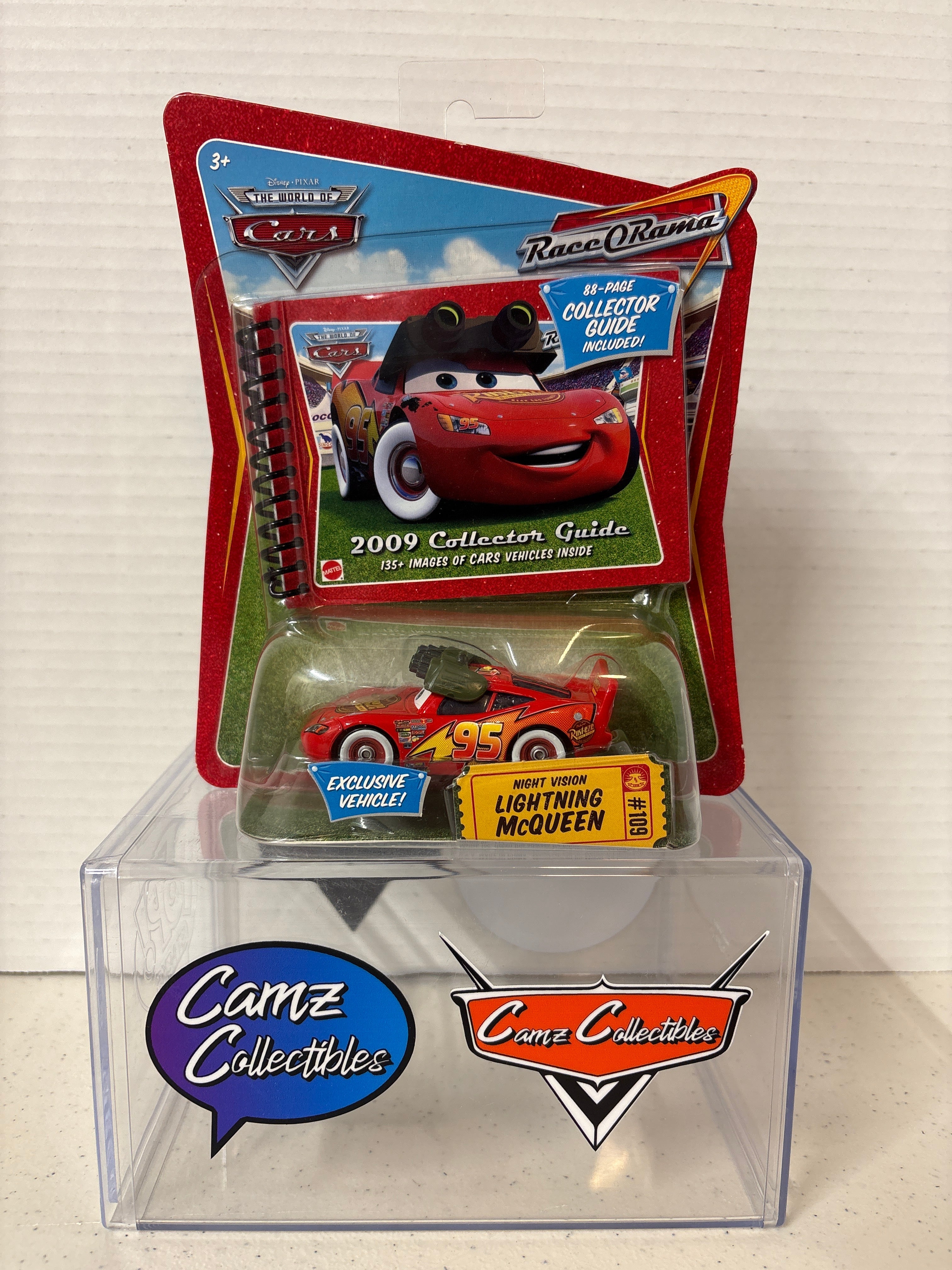 Disney Pixar World of Cars Race O Rama Night Vision Lightning McQueen Exclusive