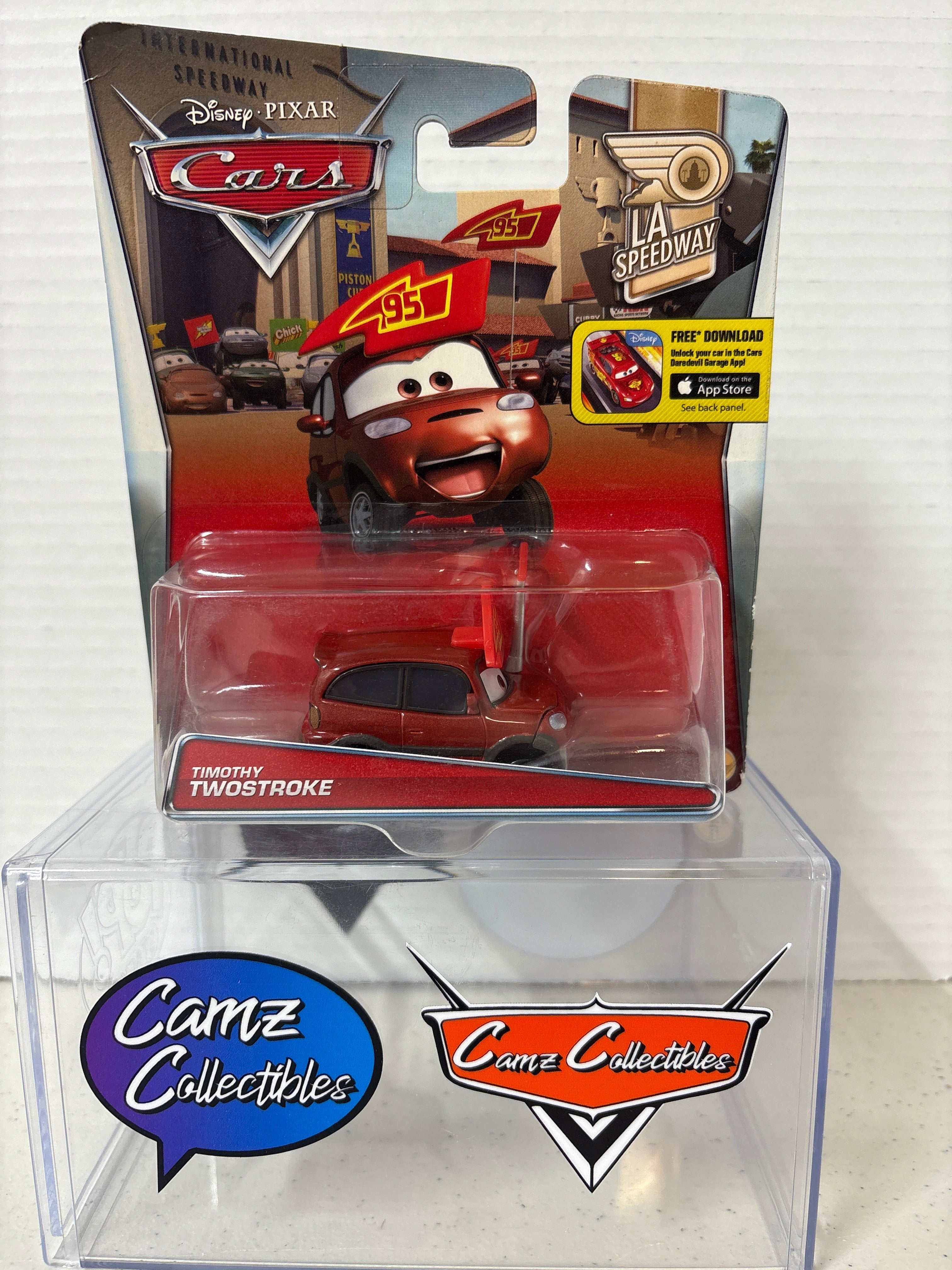 Disney Pixar Cars Timothy Twostroke LA Speedway