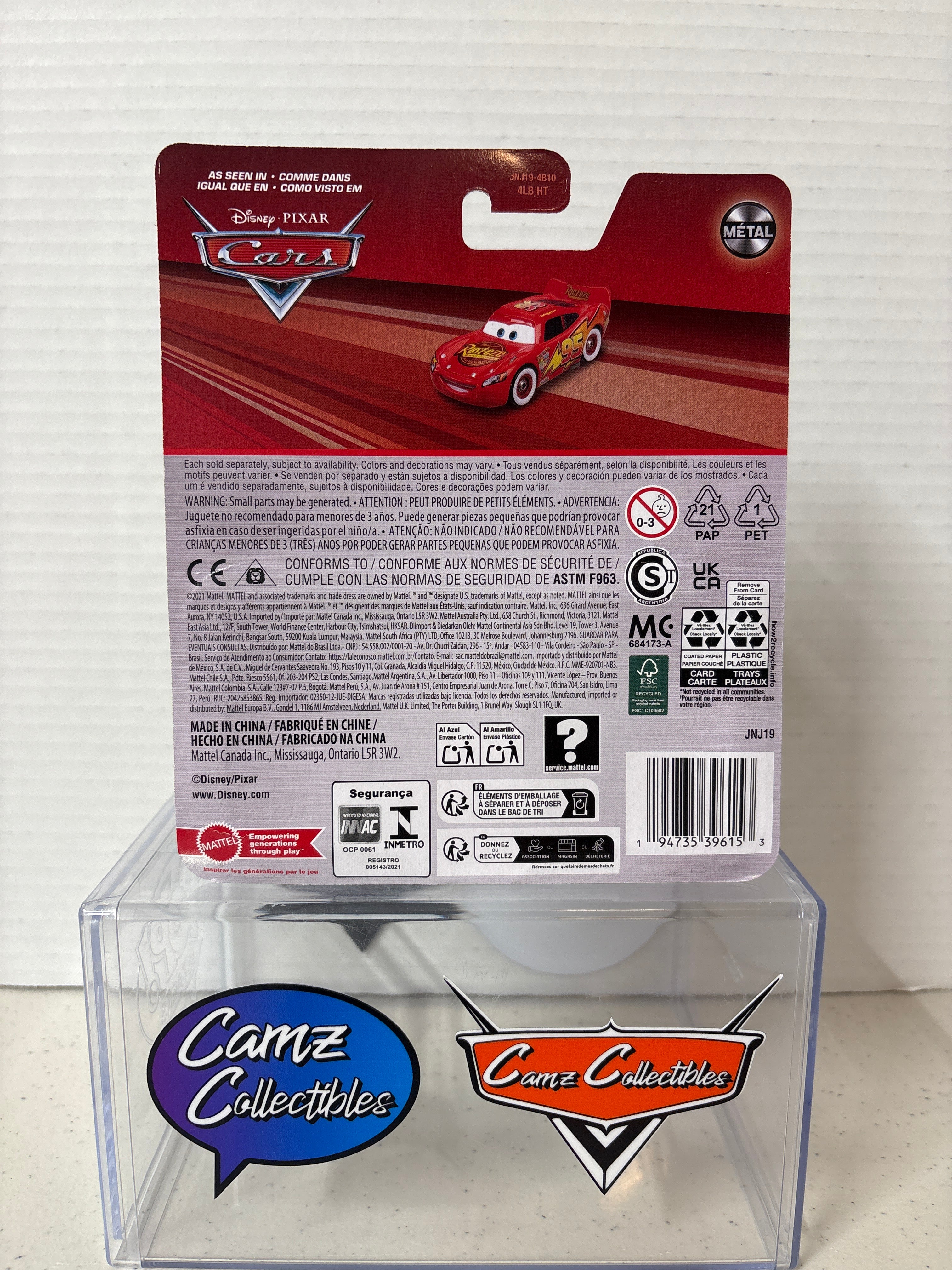 Disney Pixar Cars 20th Anniversary re release Whitewalls Lightning McQueen
