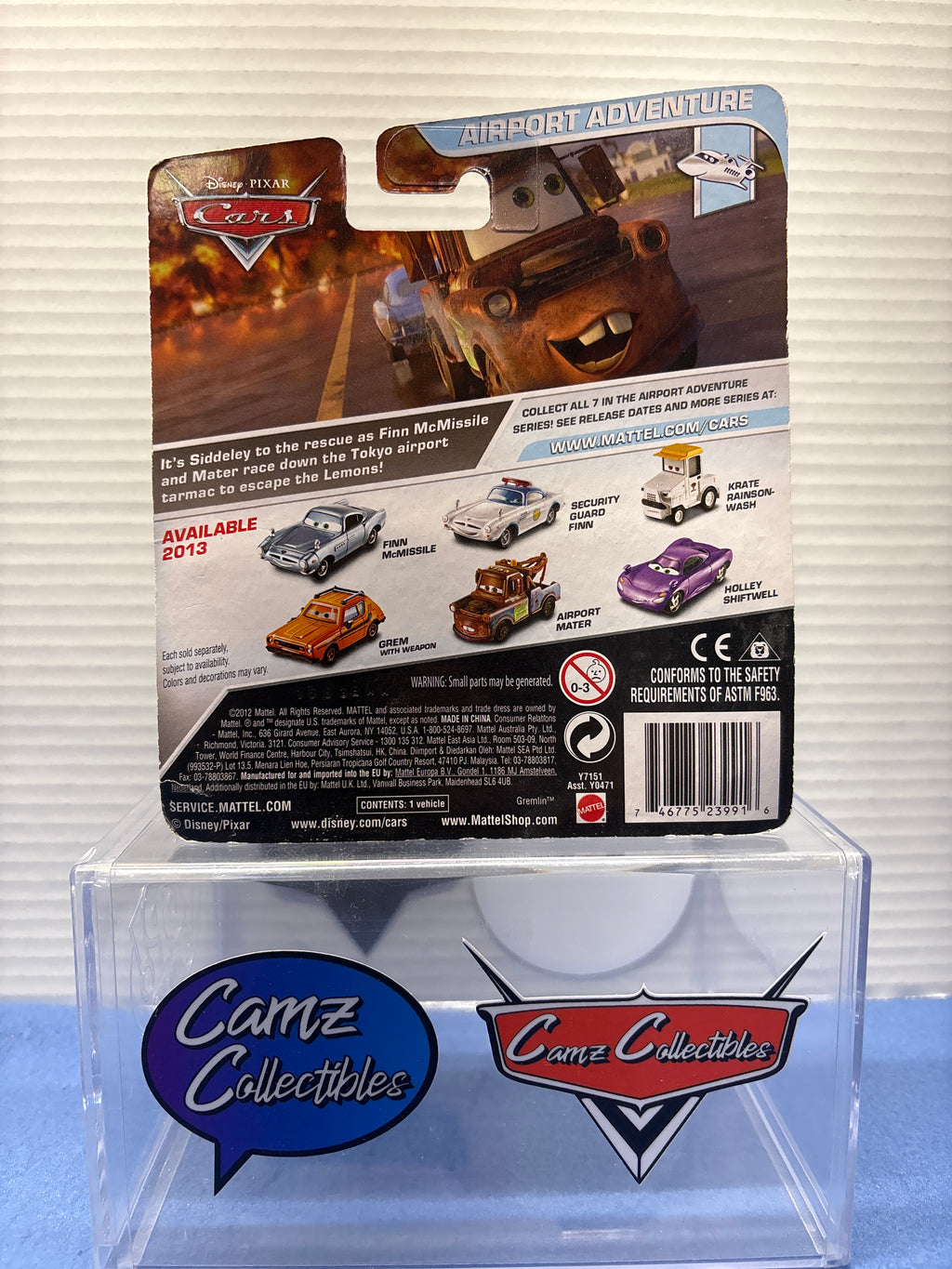 Disney Pixar Cars Security Guard Finn Airport Adventure