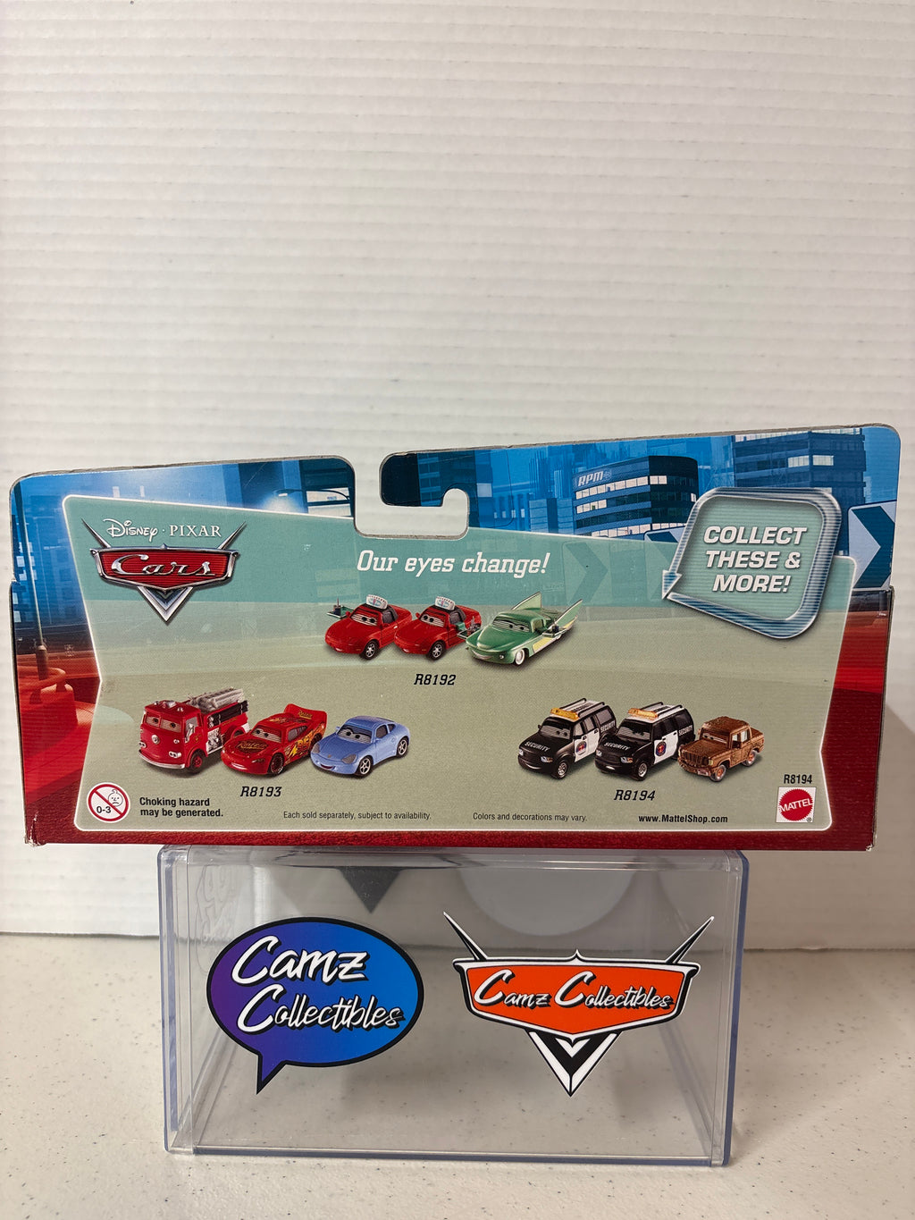Disney Pixar Cars 3 Car gift pack Richard Clayton Kensington Fred Marco Axelbender lenticular eyes