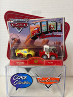 Disney Pixar Cars Mini Adventures Radiator Springs Fire Department Lightning McQueen & Mater