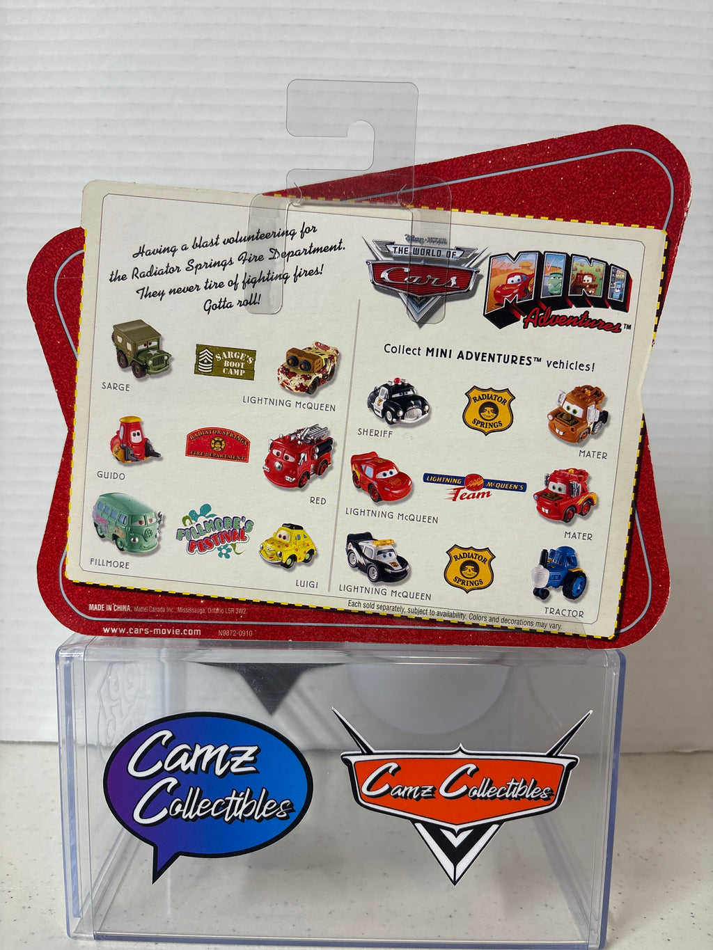 Disney Pixar Cars Mini Adventures Radiator Springs Fire Department Guido & Red