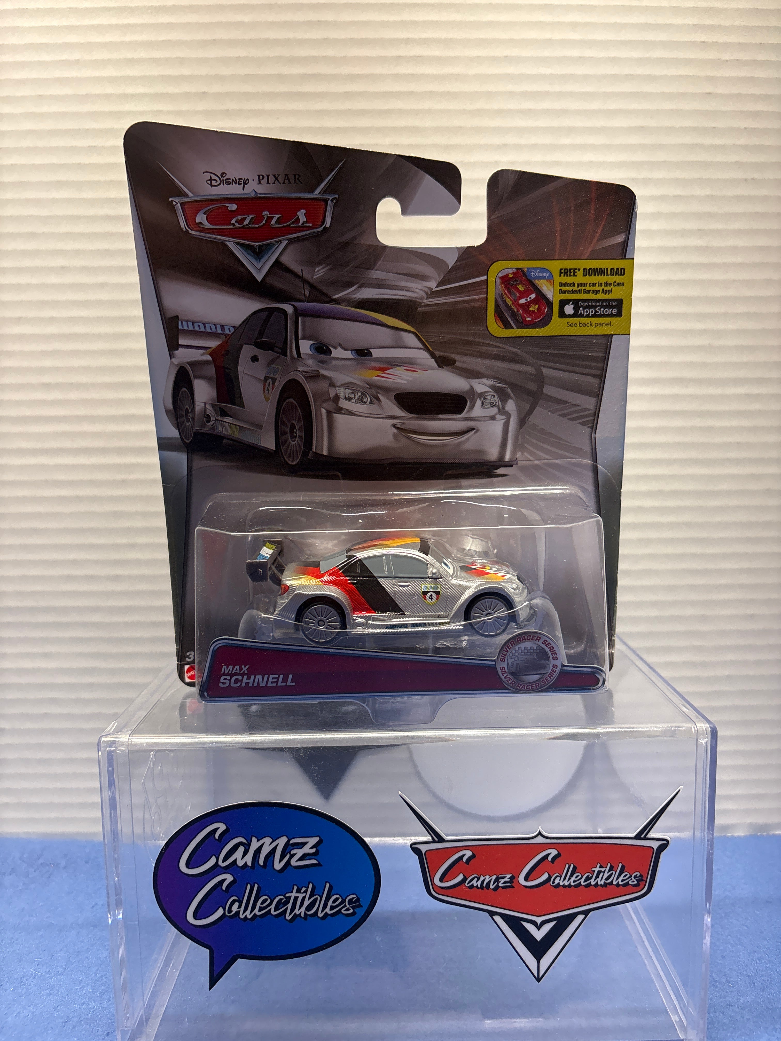 Disney Pixar Cars Silver Series Max Schnell 2014 TROC