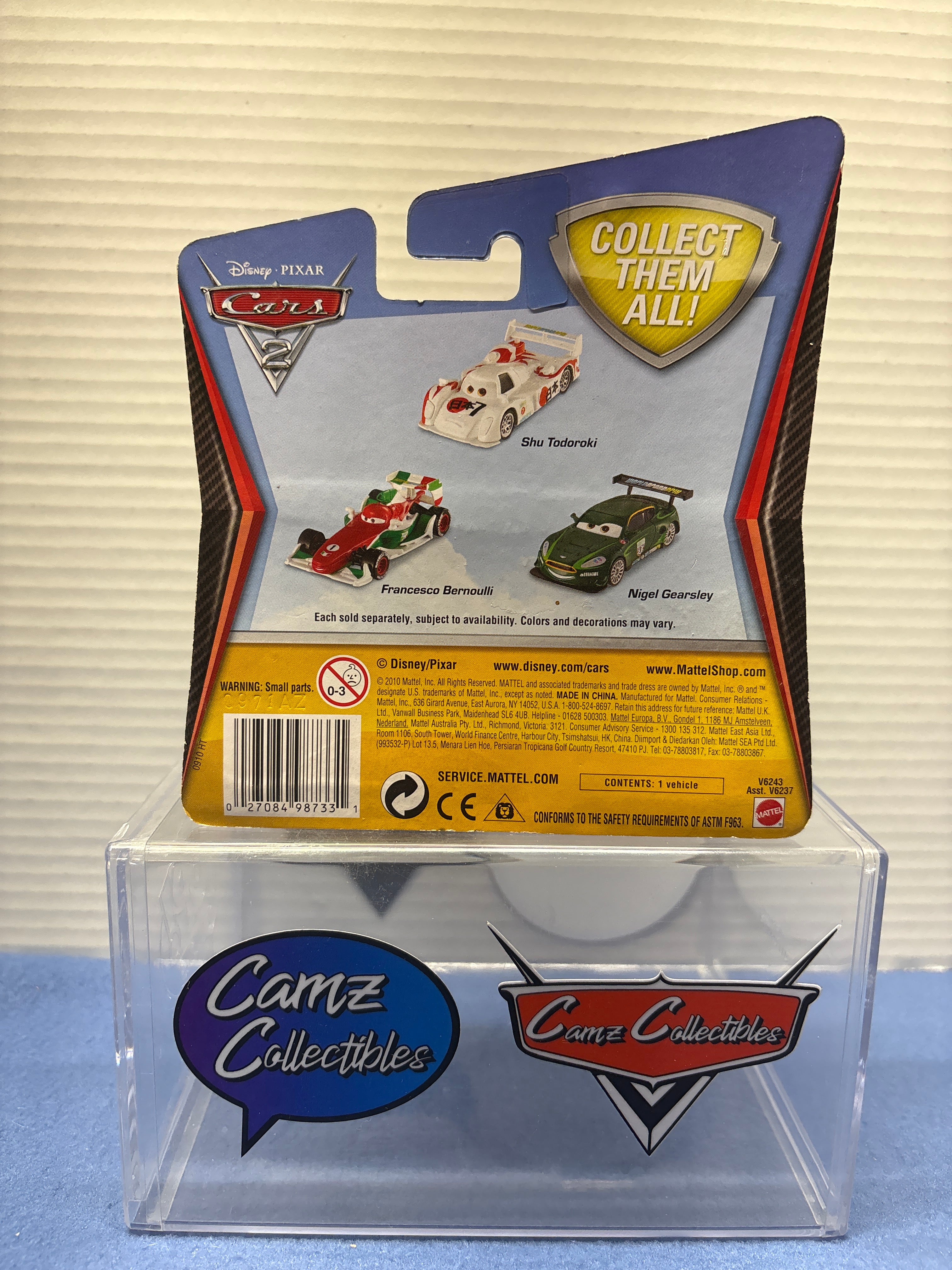 Disney Pixar Cars Kmart Exclusive Francesco Bernoulli with rubber tires