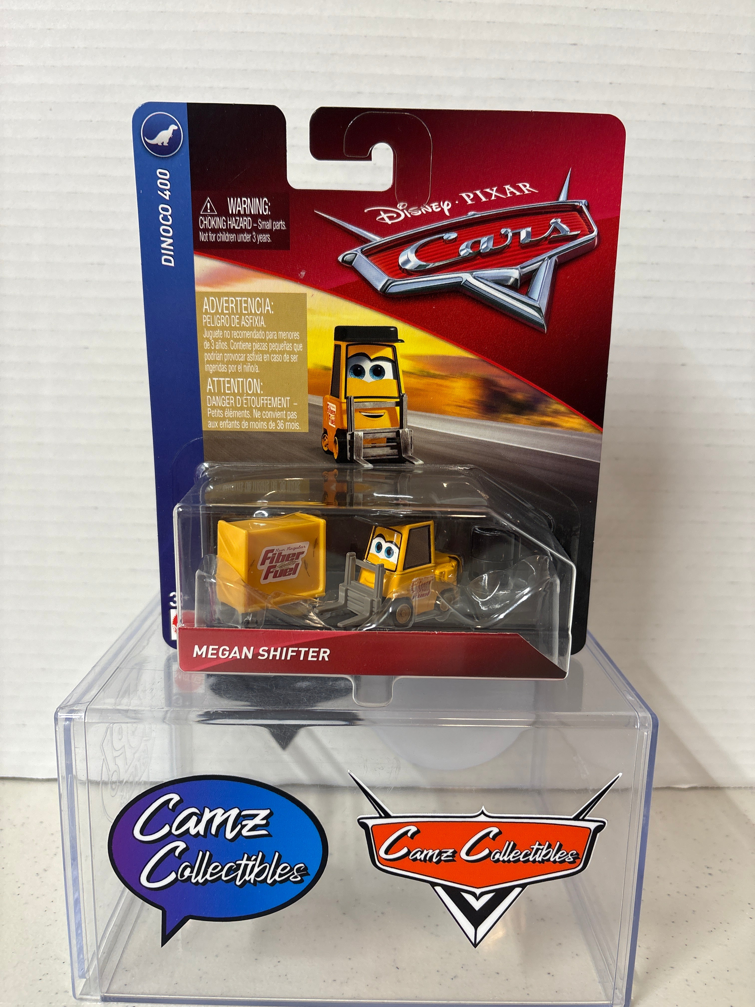 Disney Pixar Cars Megan Shifter Dinoco 400 card