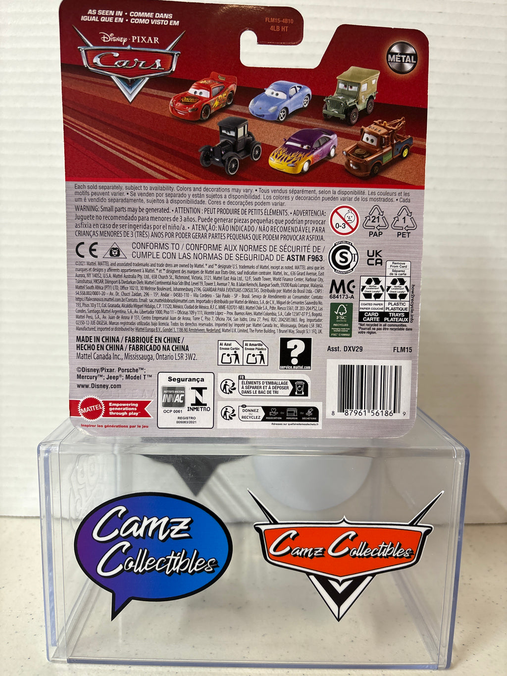 Disney Pixar Cars Sheriff 2026 Release on 2021 metal card case 95FE