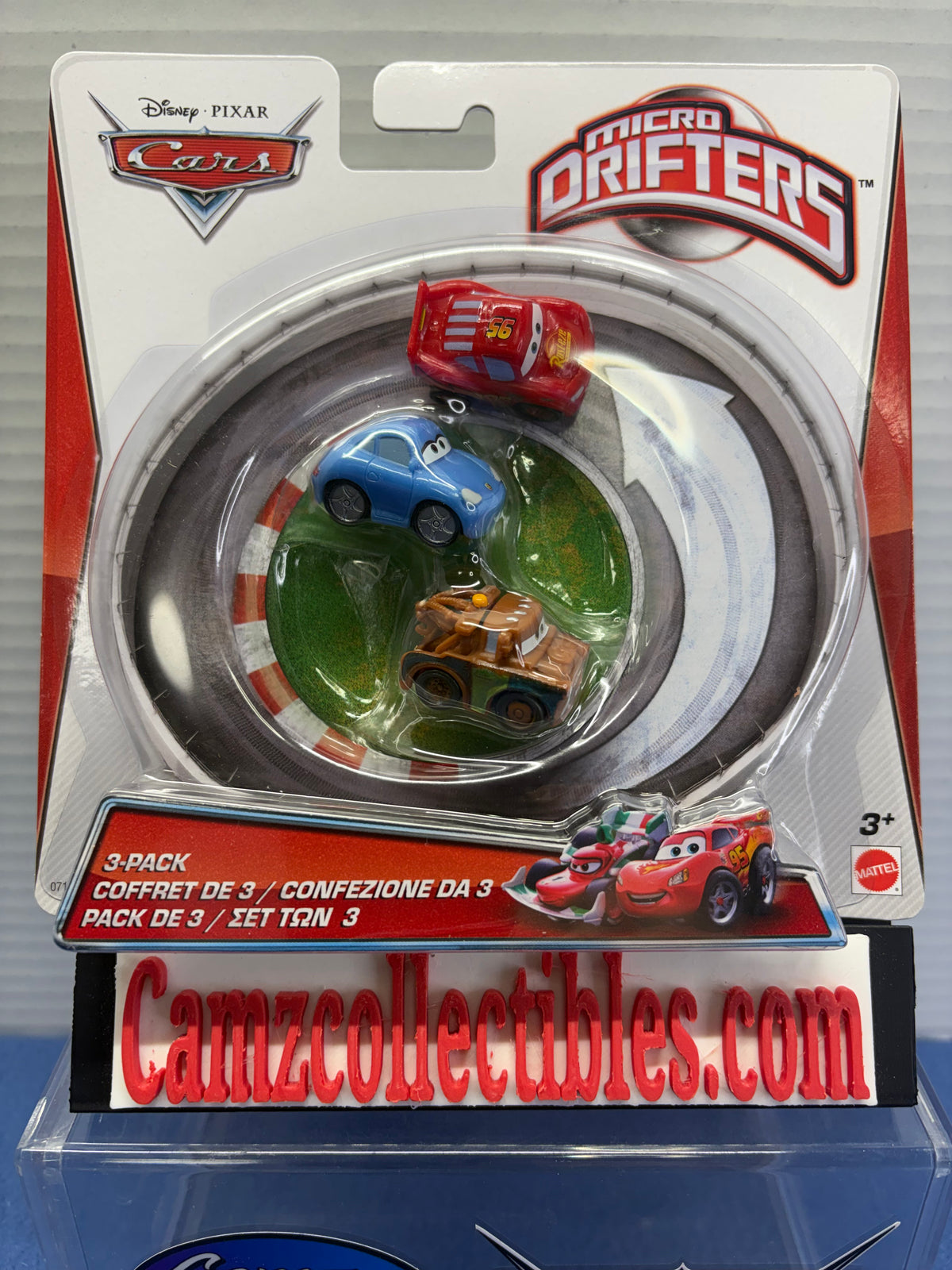 Disney Pixar Cars Micro Drifters 3 Pack Lightning McQueen, Sally, Mater