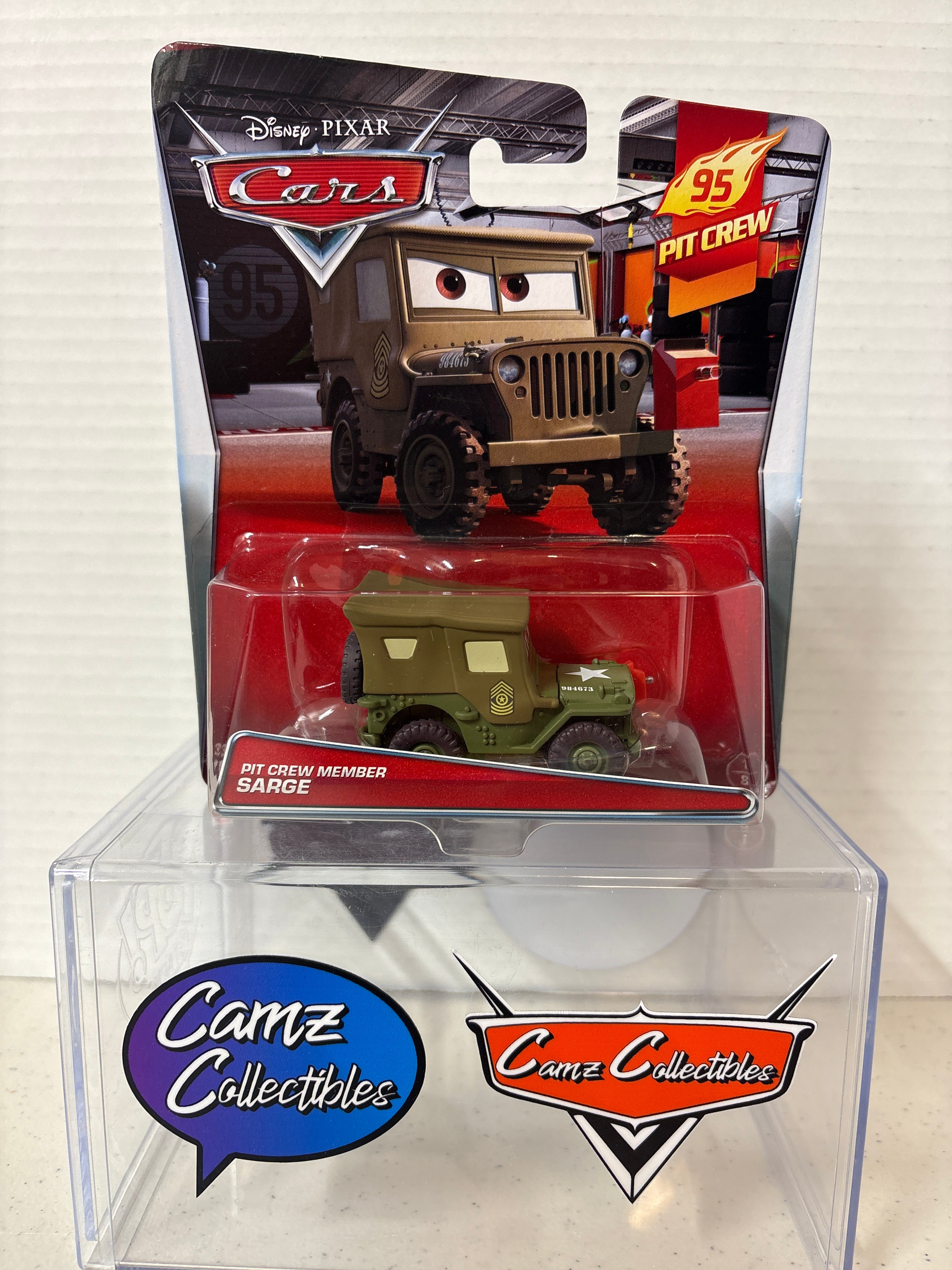 Disney Pixar Cars 95 Pit Crew Member Sarge